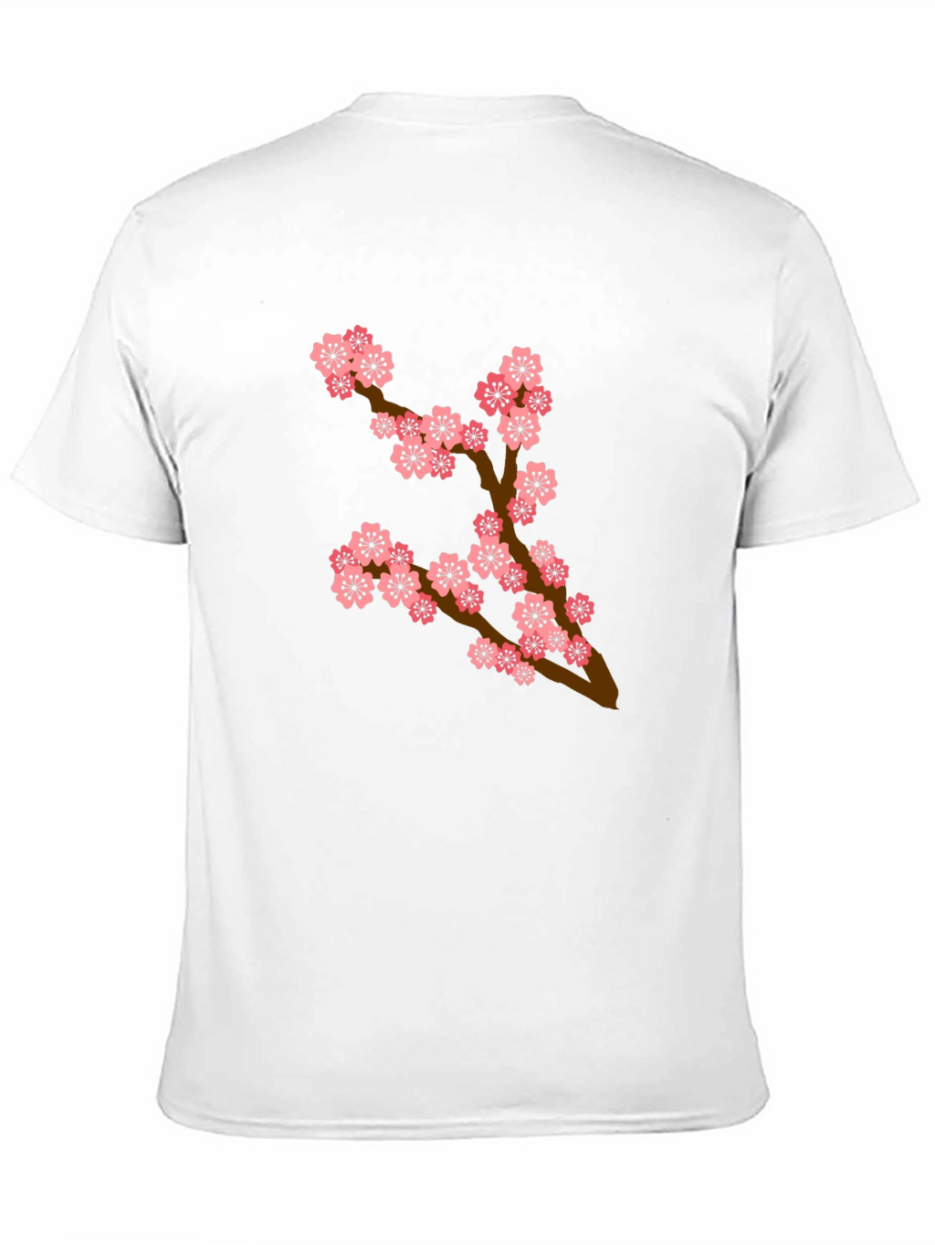Blossom Branch T-Shirt - Casual Black Tee