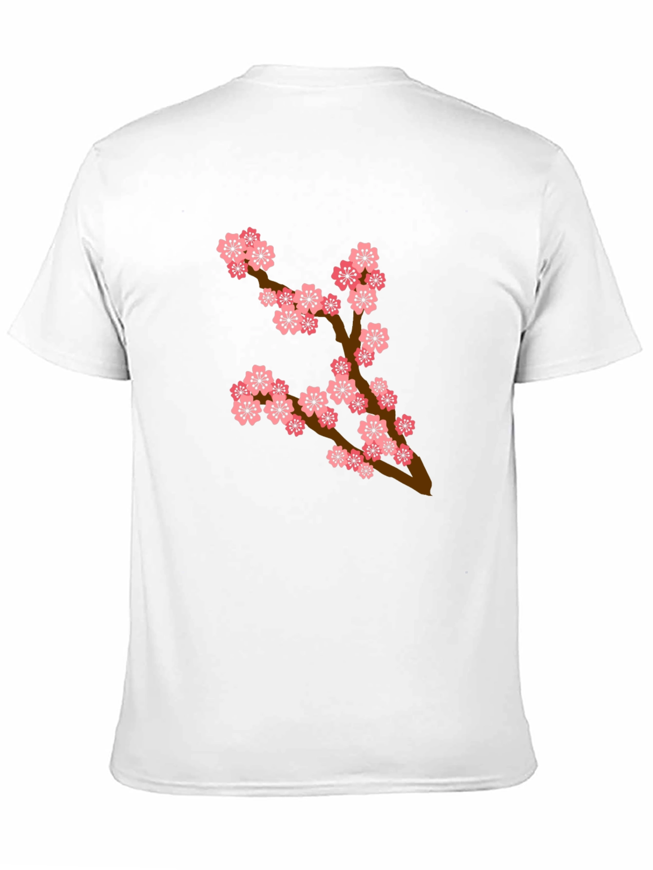 Blossom Branch T-Shirt - Casual Black Tee