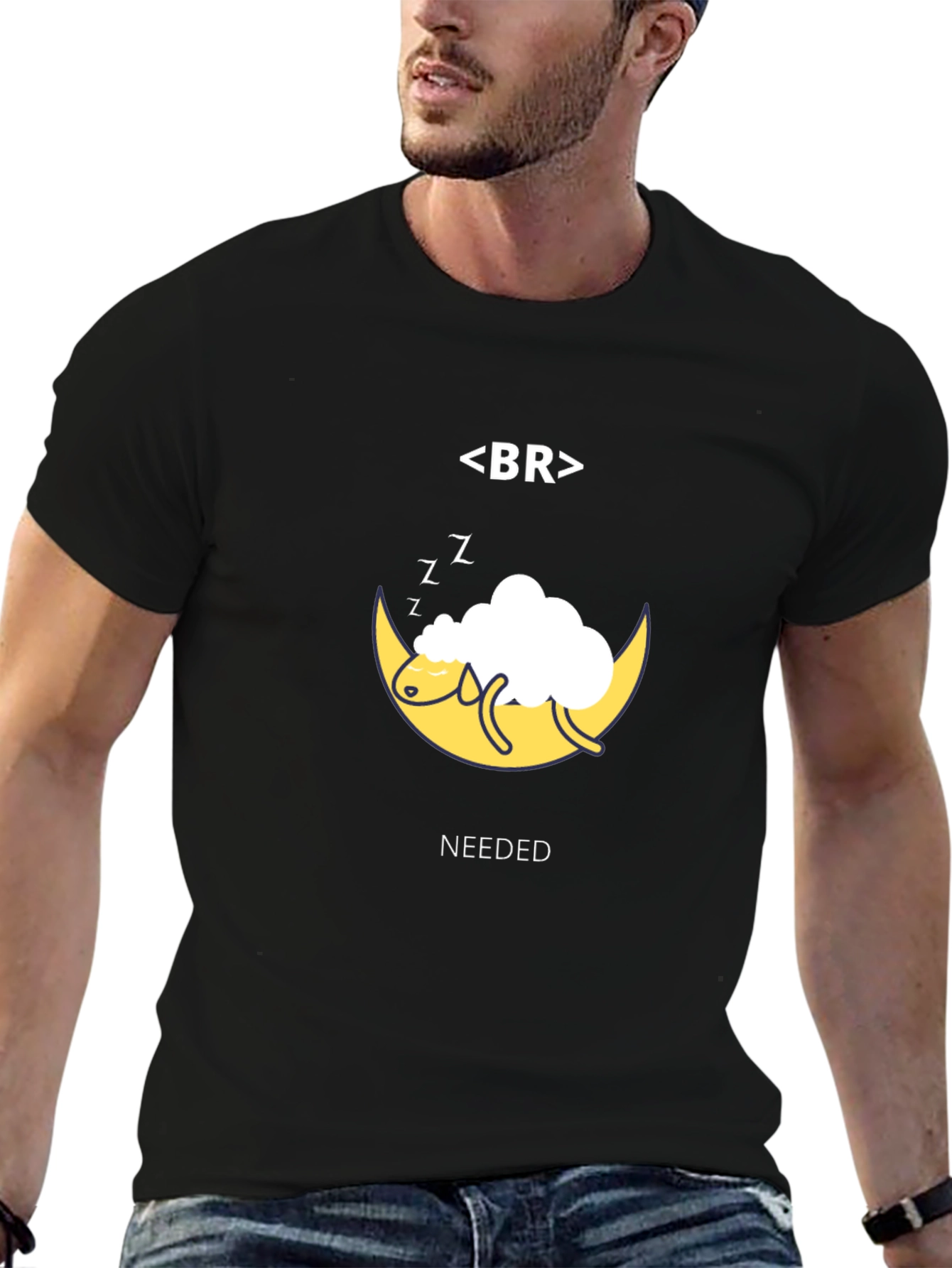Sleep Needed Black T-Shirt