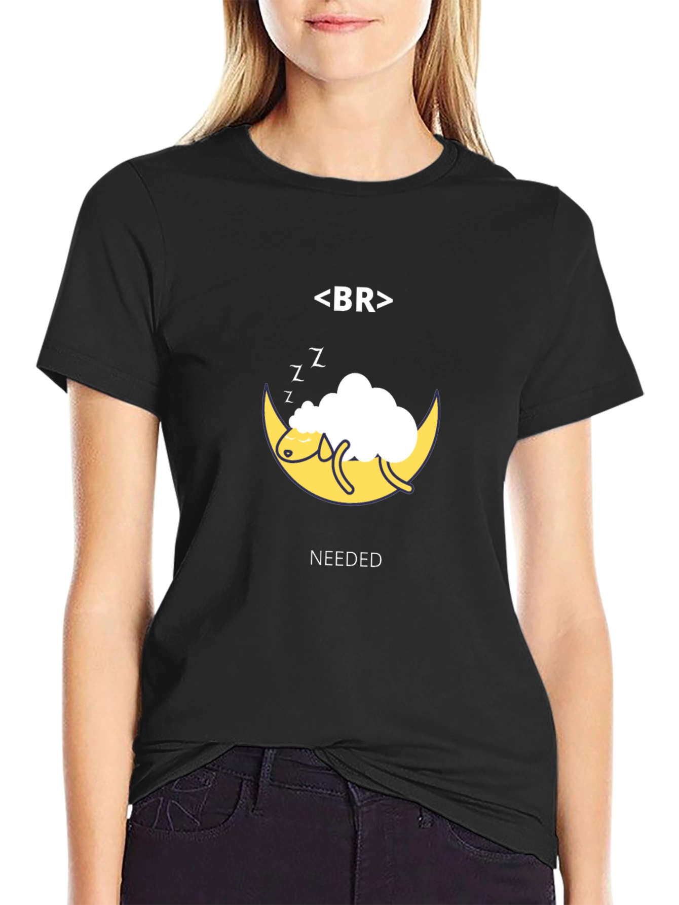 Sleep Needed Black T-Shirt