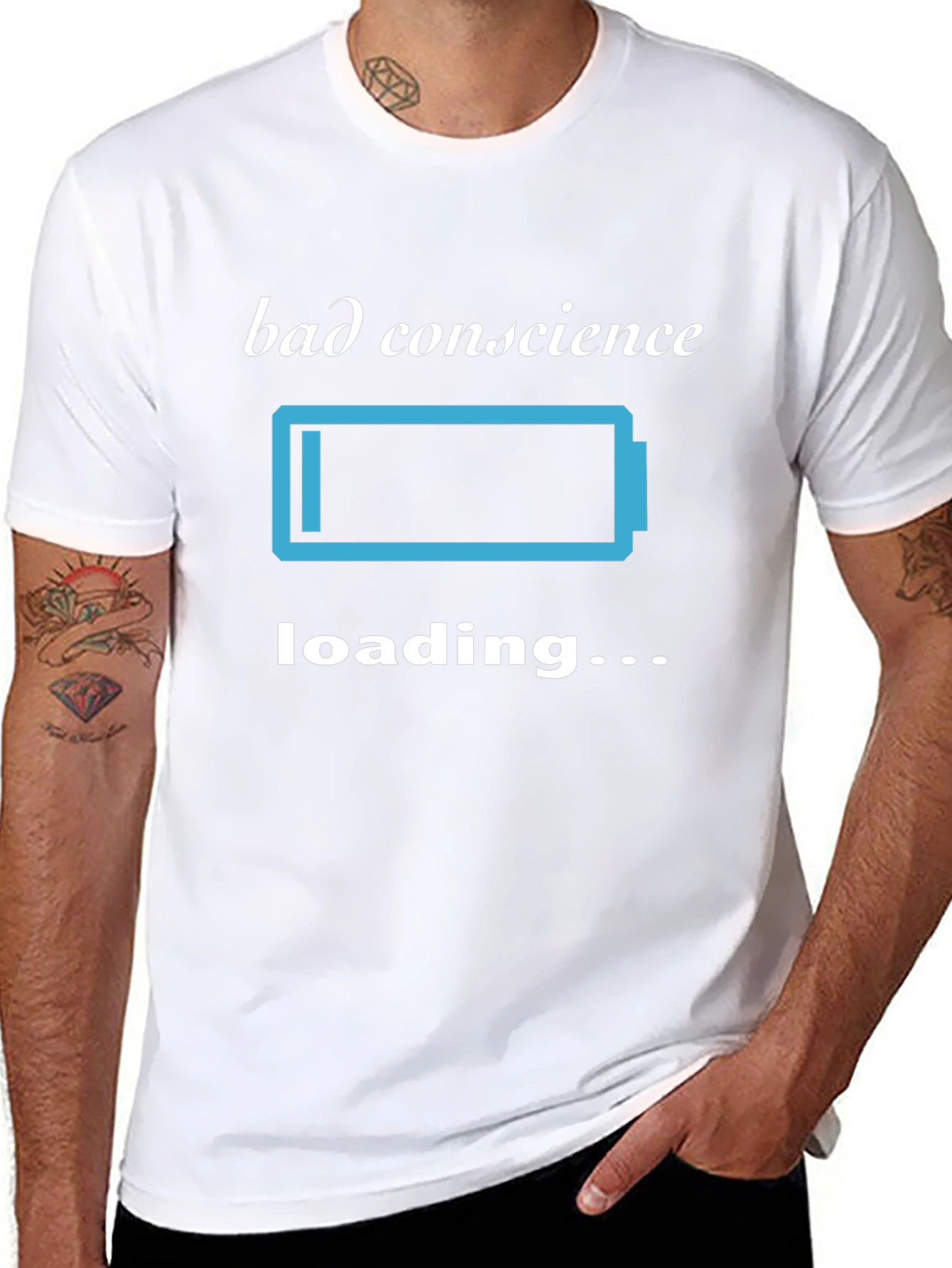 Bad Conscience Loading T-Shirt - Funny Sarcastic Tee