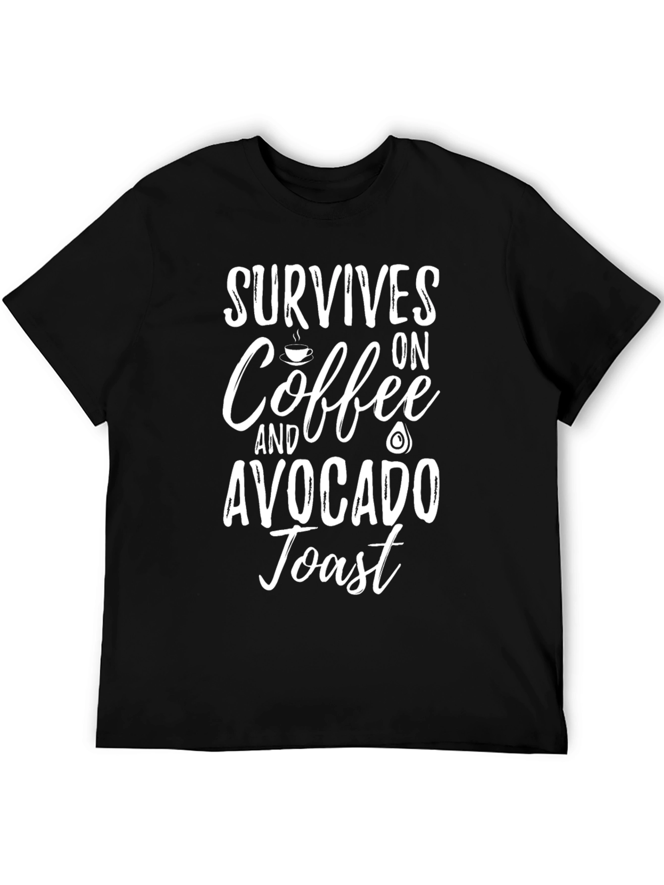 Coffee & Avocado Toast T-Shirt - Funny Graphic Tee