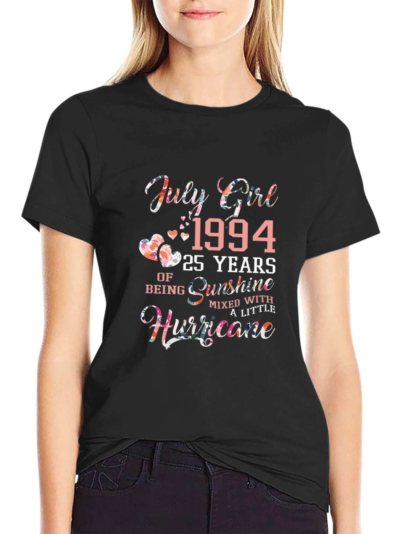 July Girl 1994 Floral Birthday T-Shirt