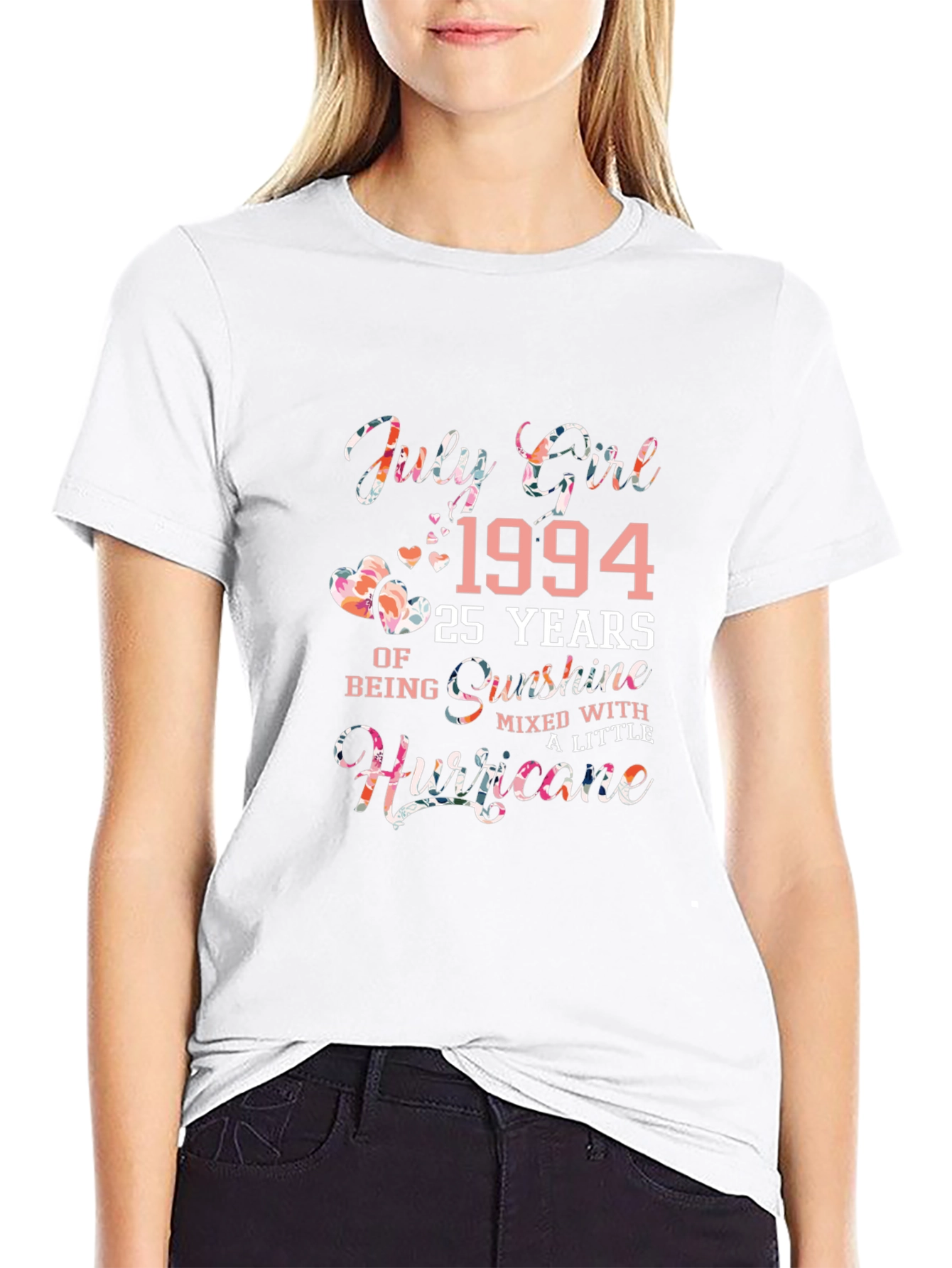 July Girl 1994 Floral Birthday T-Shirt