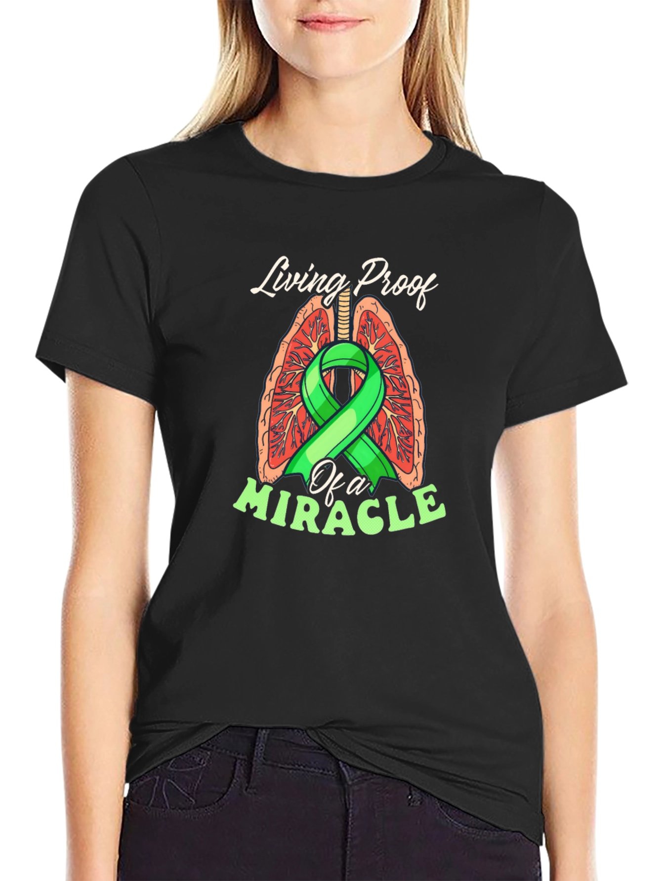 Living Proof Miracle Lung Cancer Awareness T-Shirt