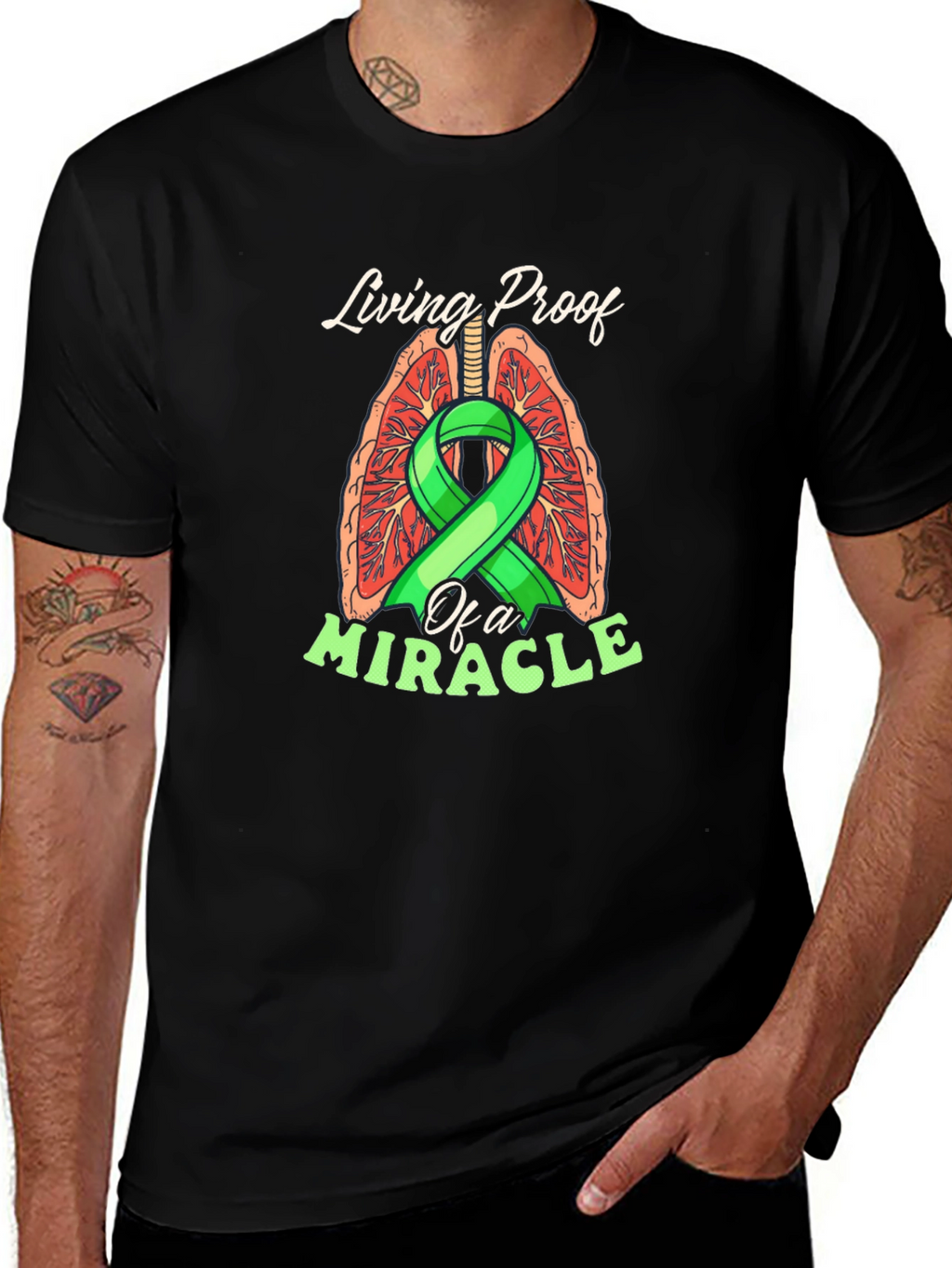 Living Proof Miracle Lung Cancer Awareness T-Shirt