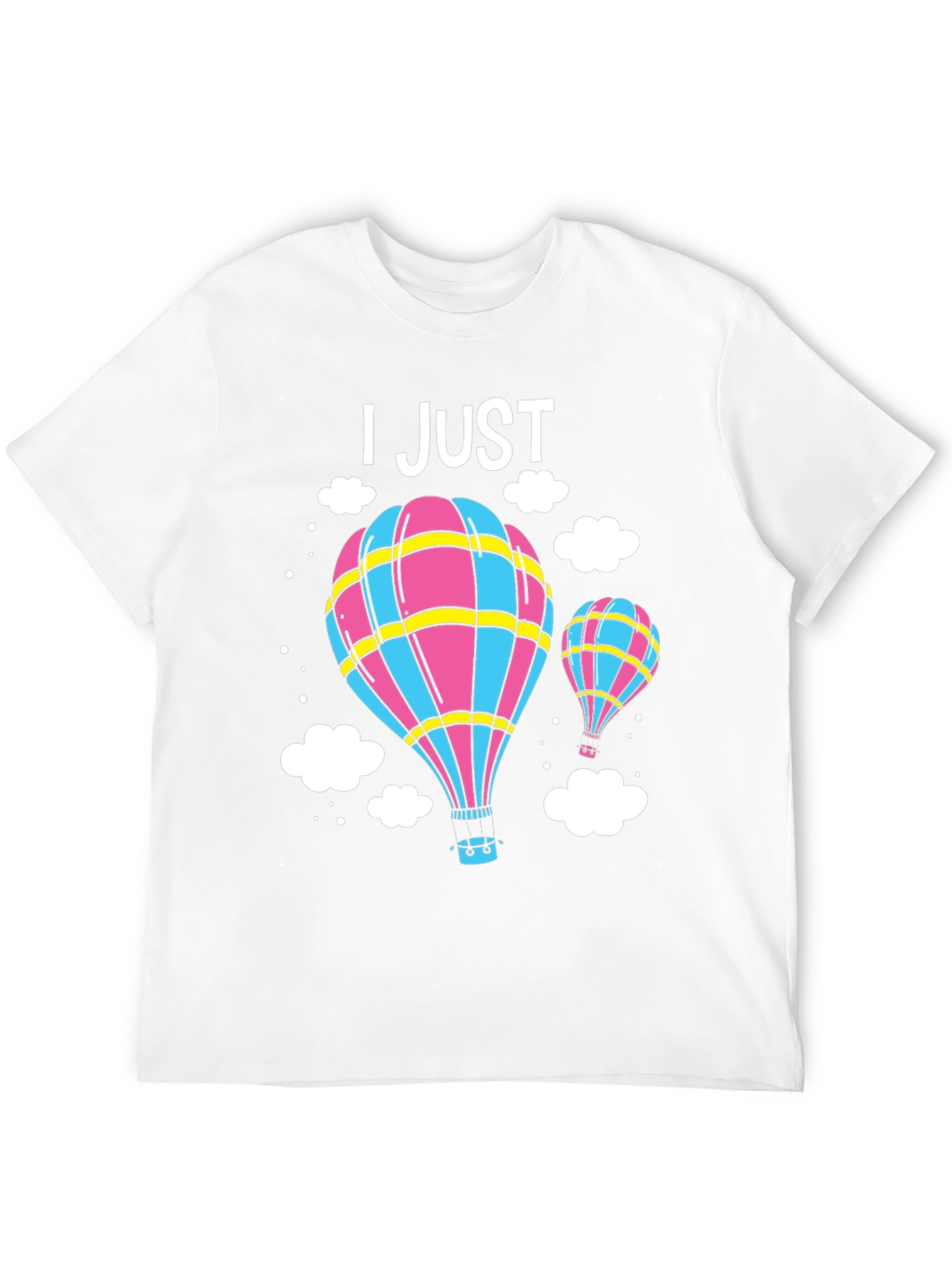 Hot Air Balloon Graphic Tee - Black