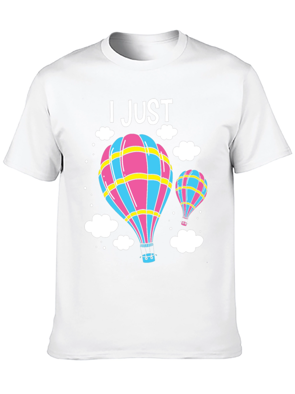 Hot Air Balloon Graphic Tee - Black