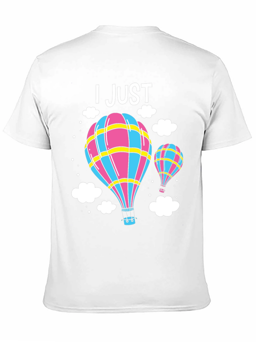 Hot Air Balloon Graphic Tee - Black