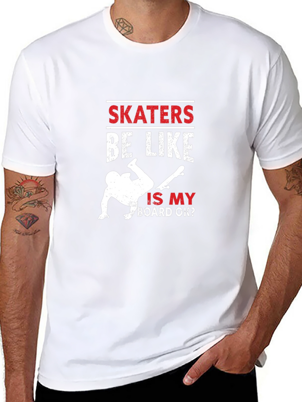 Skaters Be Like T-Shirt - Funny Skateboarding Tee