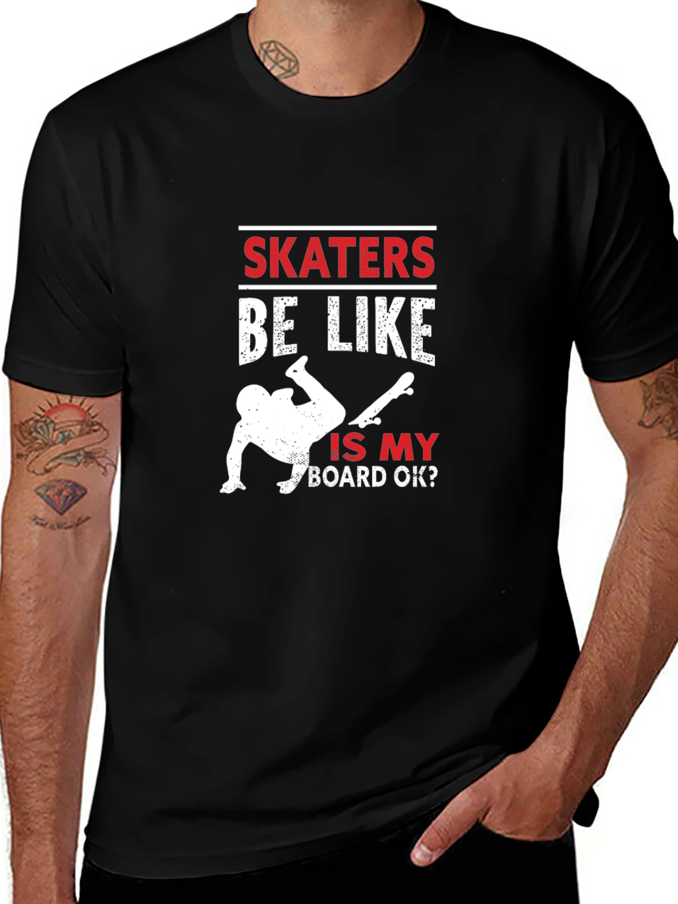 Skaters Be Like T-Shirt - Funny Skateboarding Tee