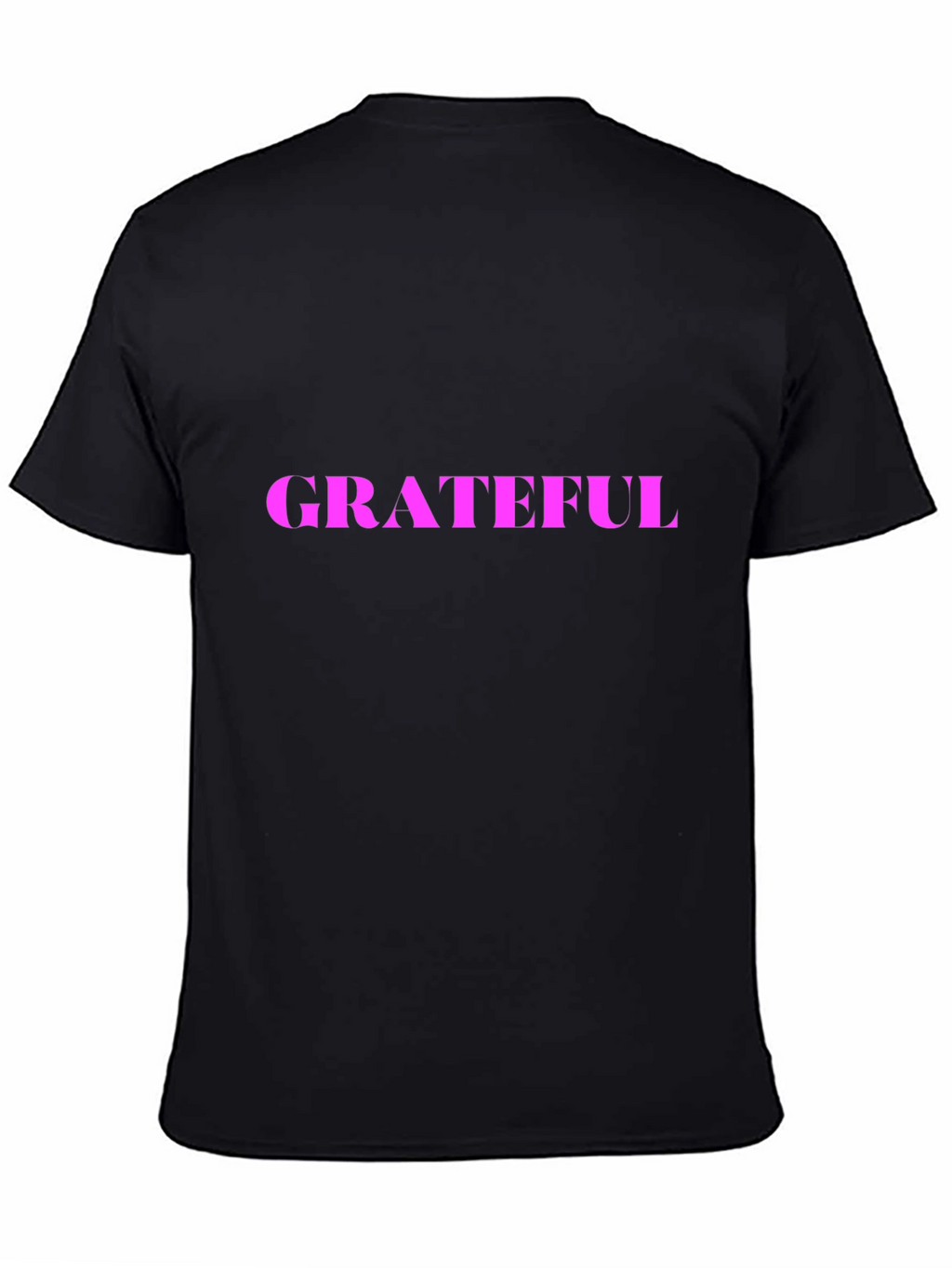 Grateful Black T-Shirt - Positive Message