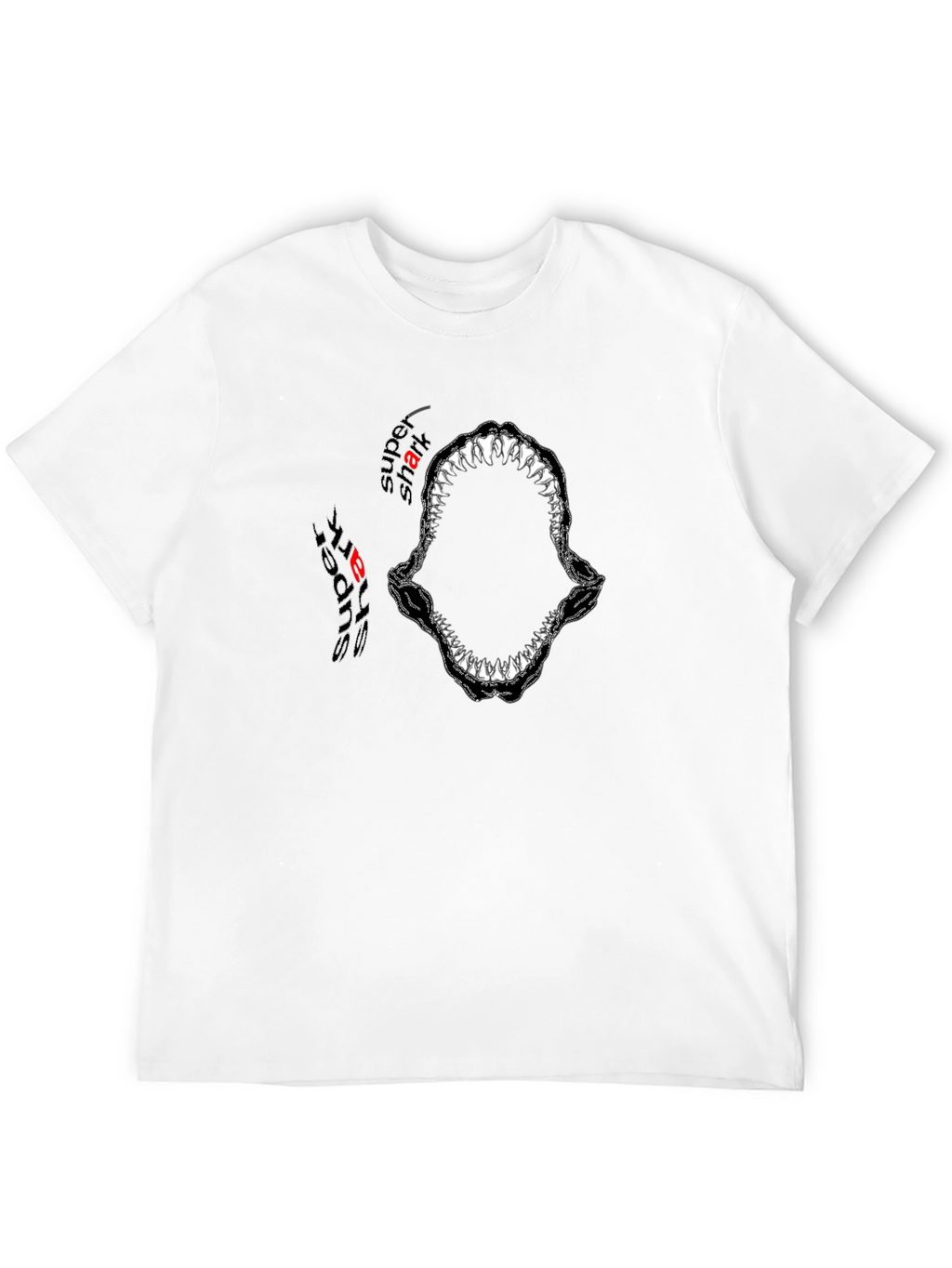Super Shark Bite Graphic Tee - Black