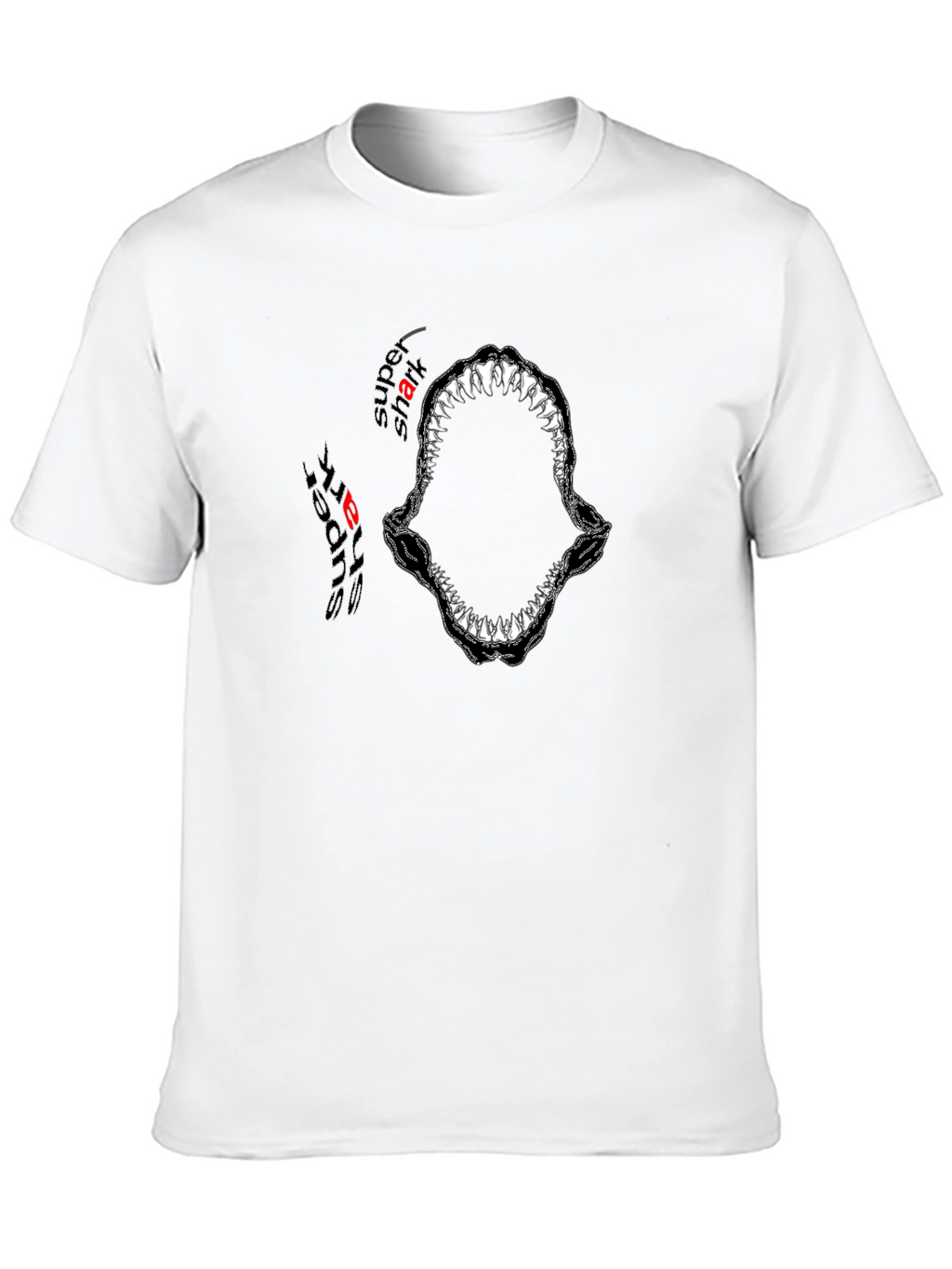 Super Shark Bite Graphic Tee - Black
