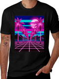 Vaporwave Palm T-Shirt - Retro 80s Style