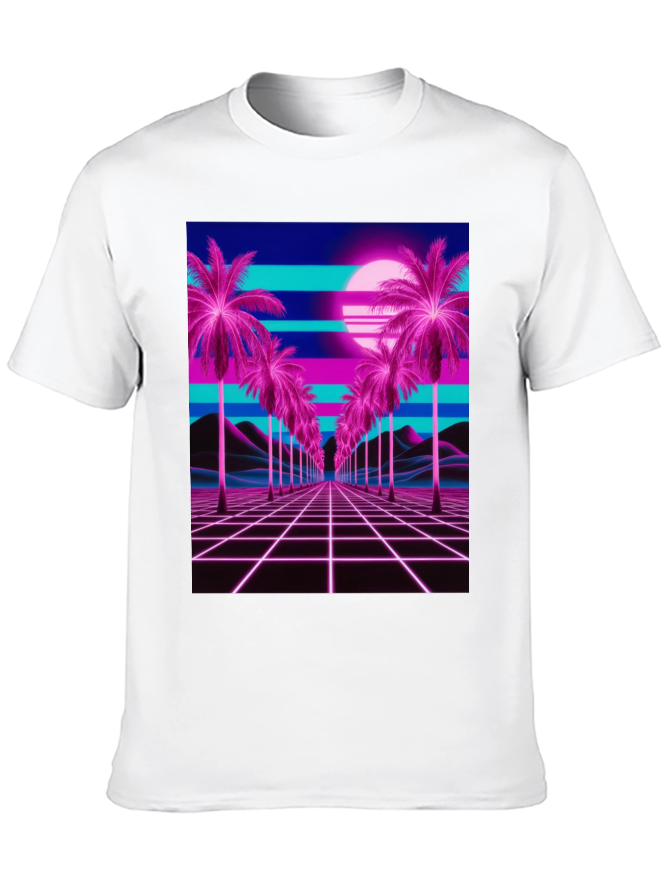 Vaporwave Palm T-Shirt - Retro 80s Style