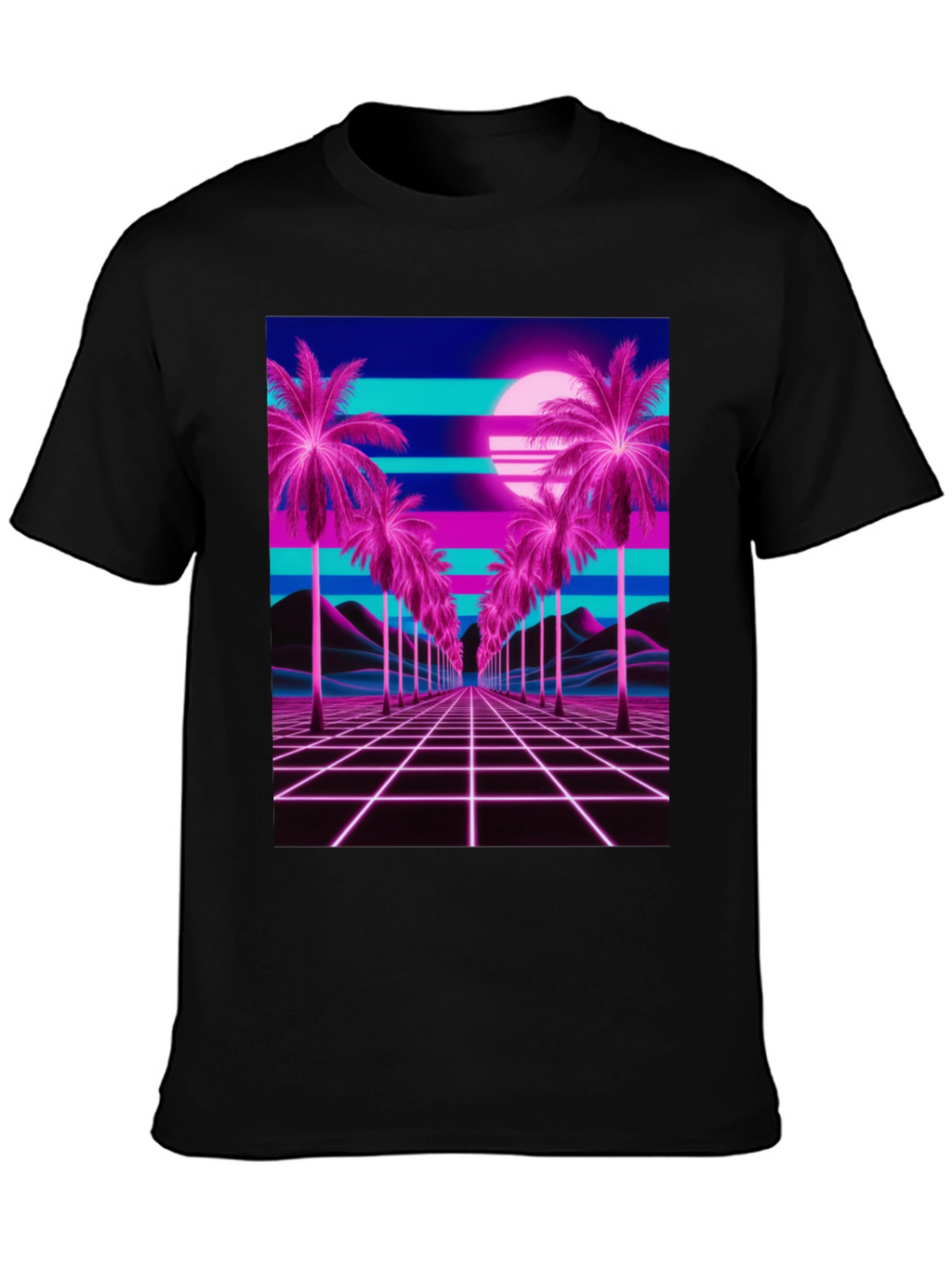 Vaporwave Palm T-Shirt - Retro 80s Style