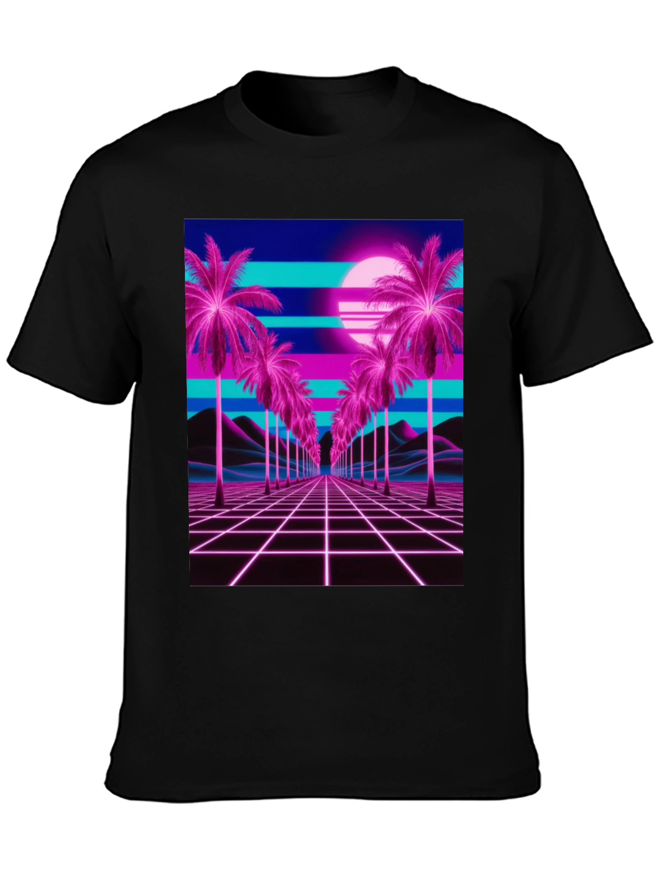 Vaporwave Palm T-Shirt - Retro 80s Style