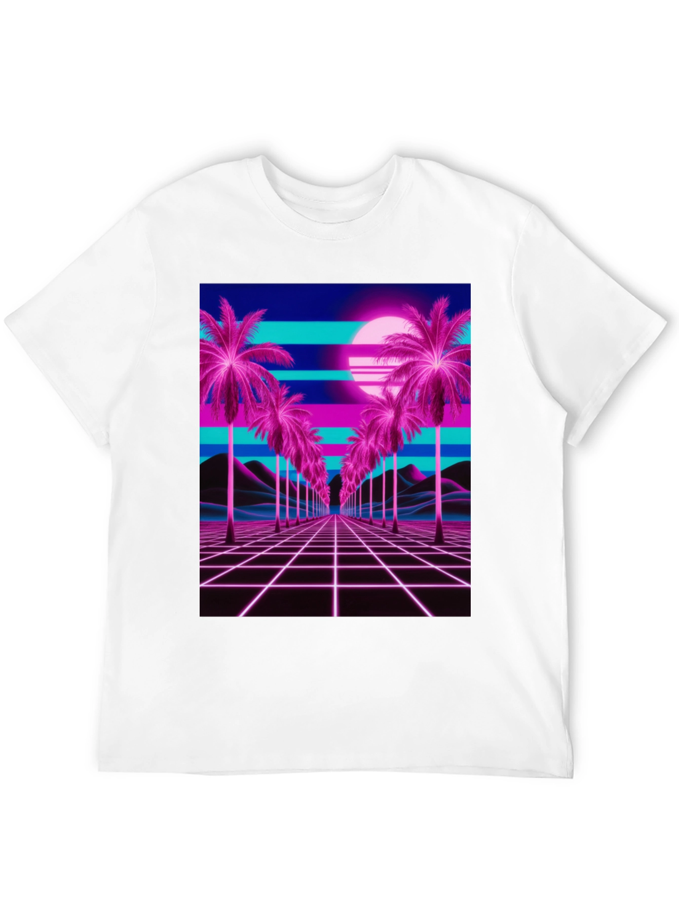 Vaporwave Palm T-Shirt - Retro 80s Style