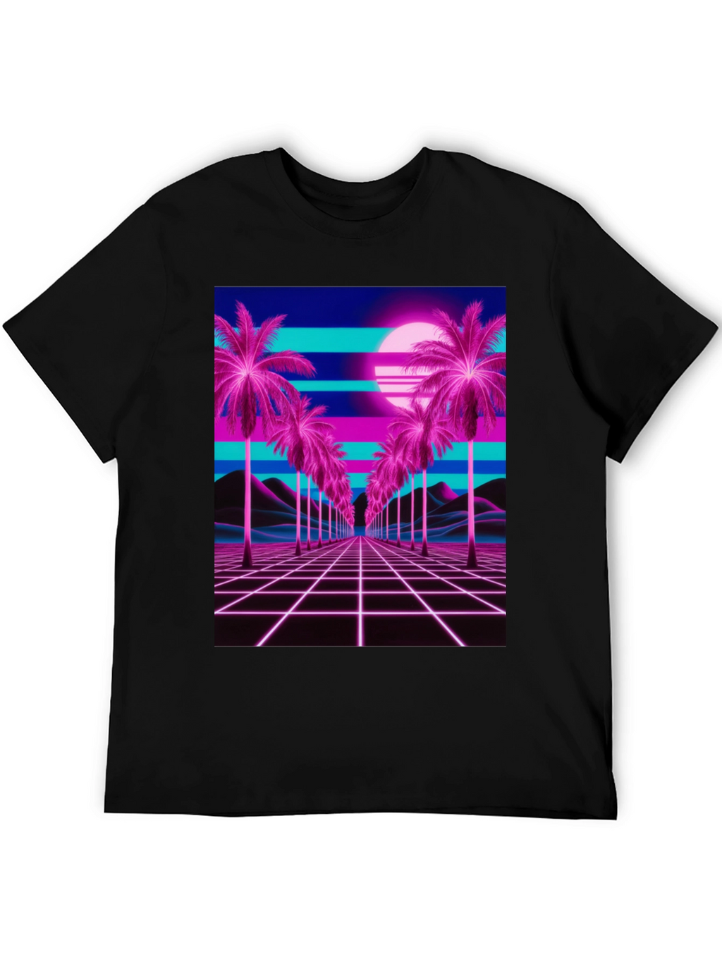Vaporwave Palm T-Shirt - Retro 80s Style
