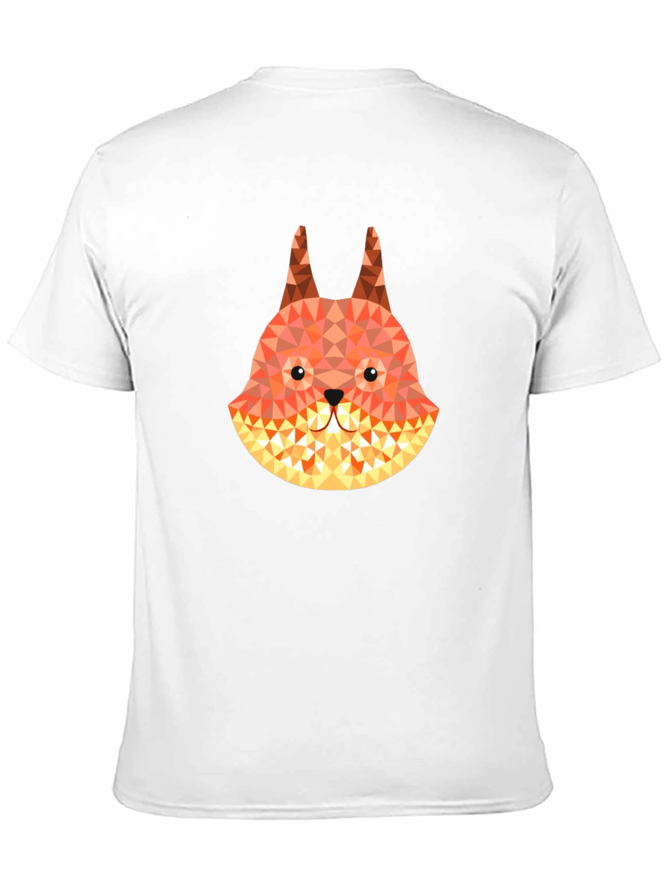 Geometric Fox Graphic Tee - Mens Black T-Shirt