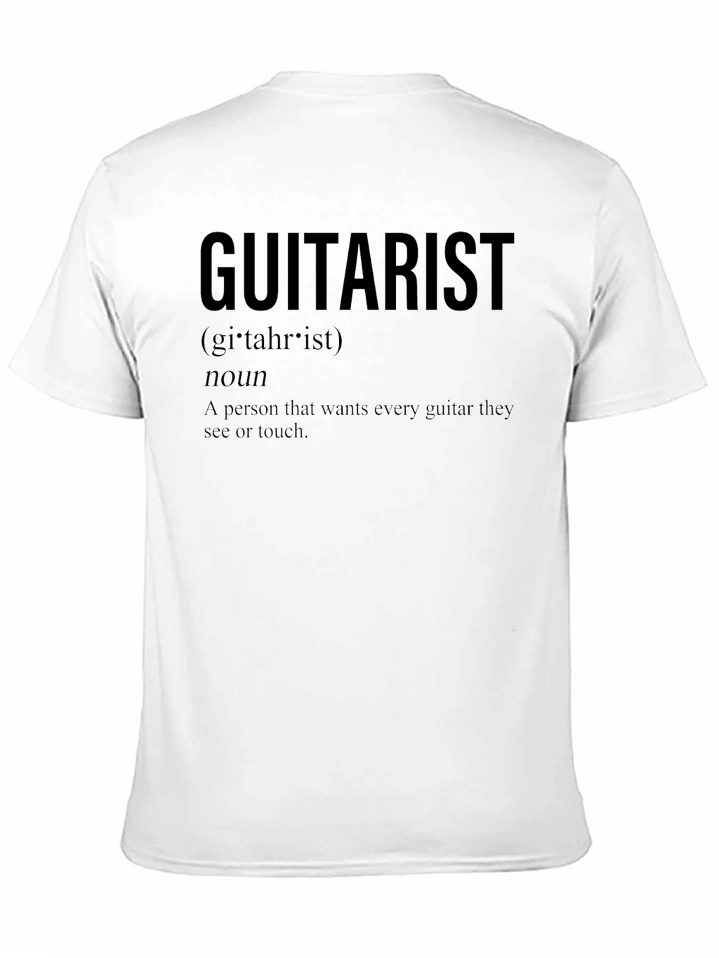 Guitarist Definition Black T-Shirt