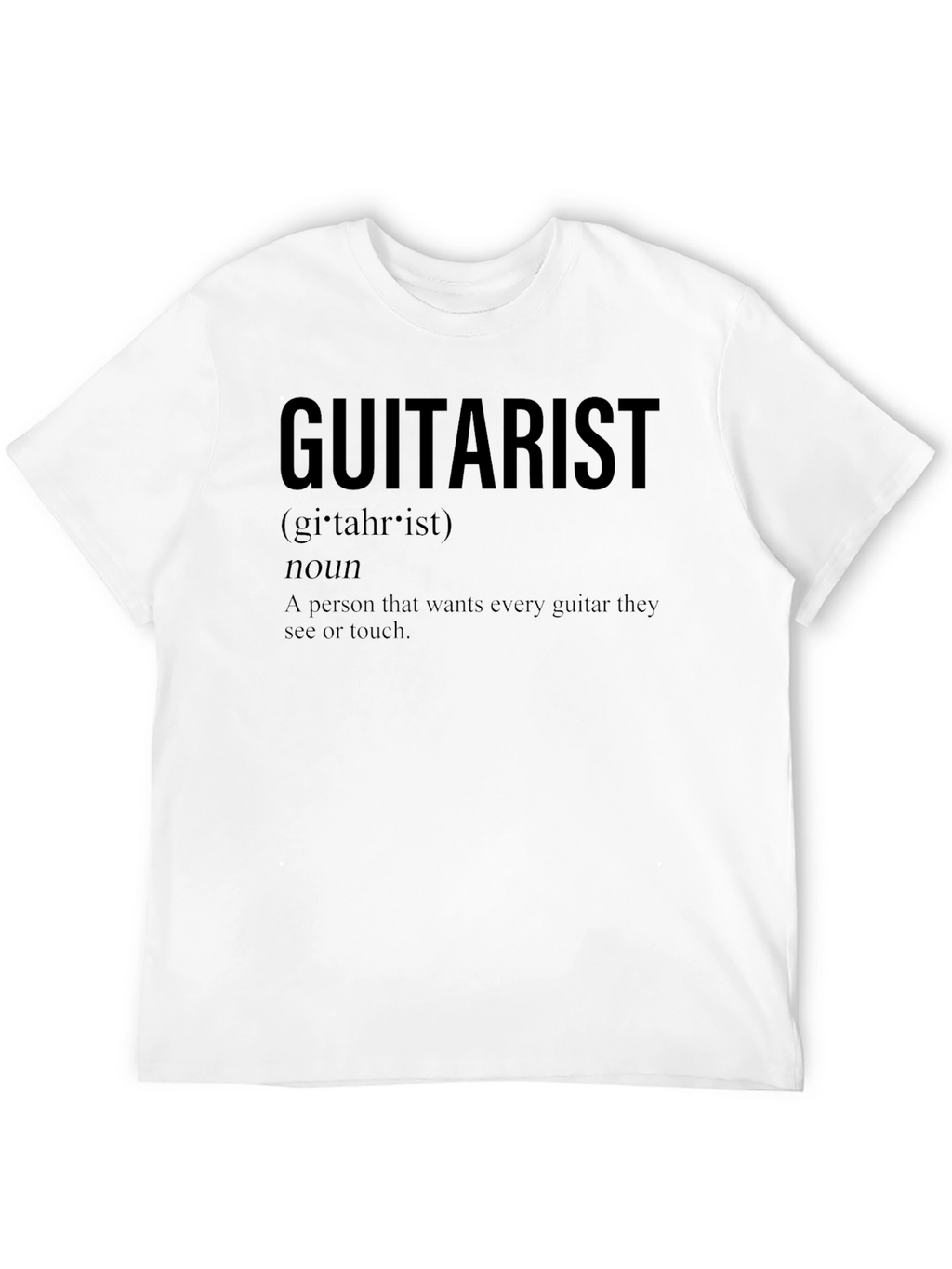 Guitarist Definition Black T-Shirt