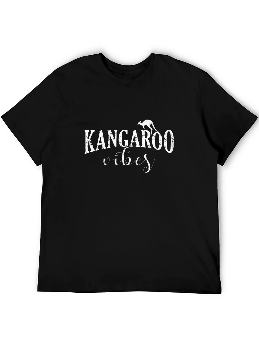 Kangaroo Vibes Graphic Tee - Black