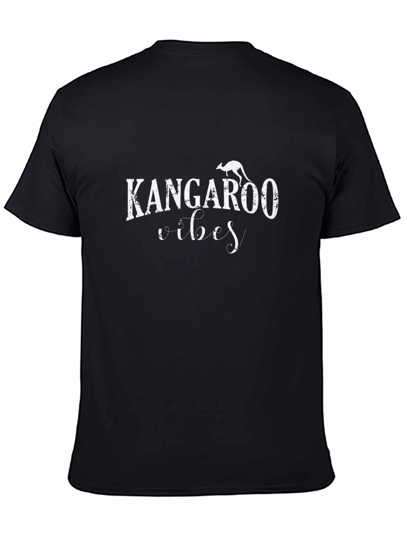 Kangaroo Vibes Graphic Tee - Black