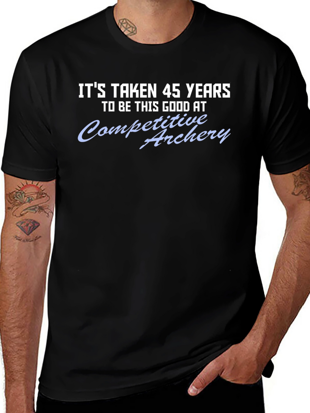 45 Years Competitive Archery Graphic Tee