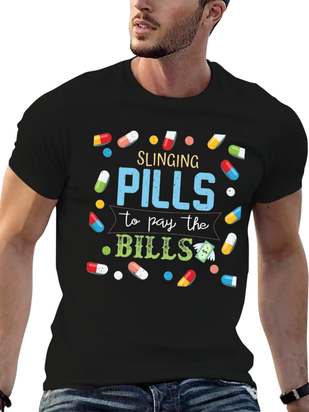 Slinging Pills Funny T-Shirt