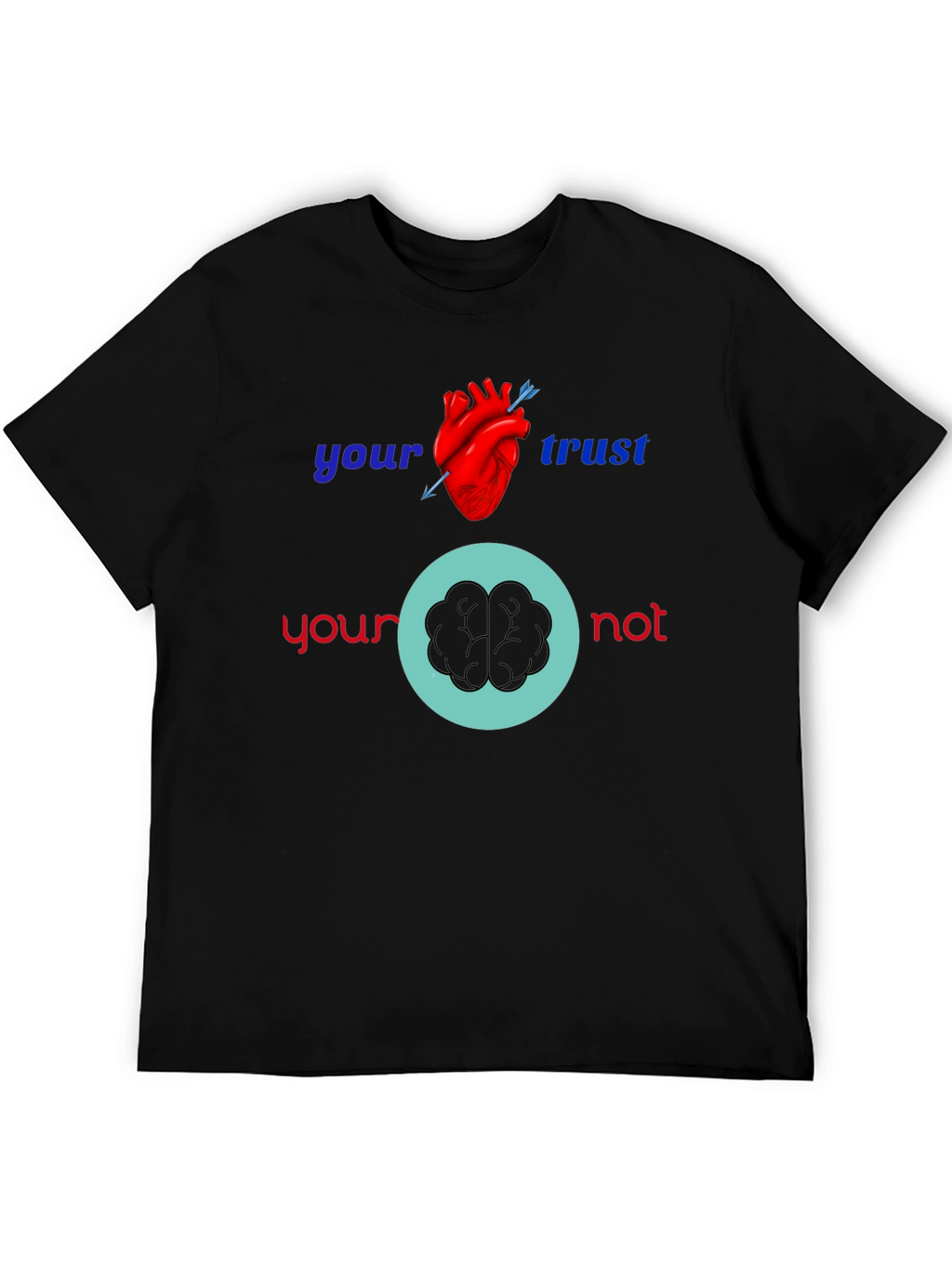 Heart vs Brain Graphic Tee