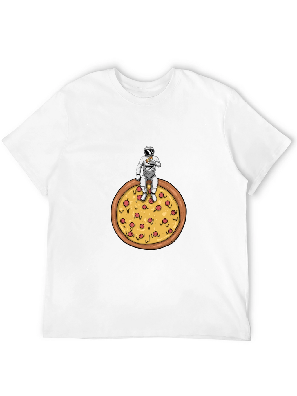 Astronaut Pizza T-Shirt - Space Foodie