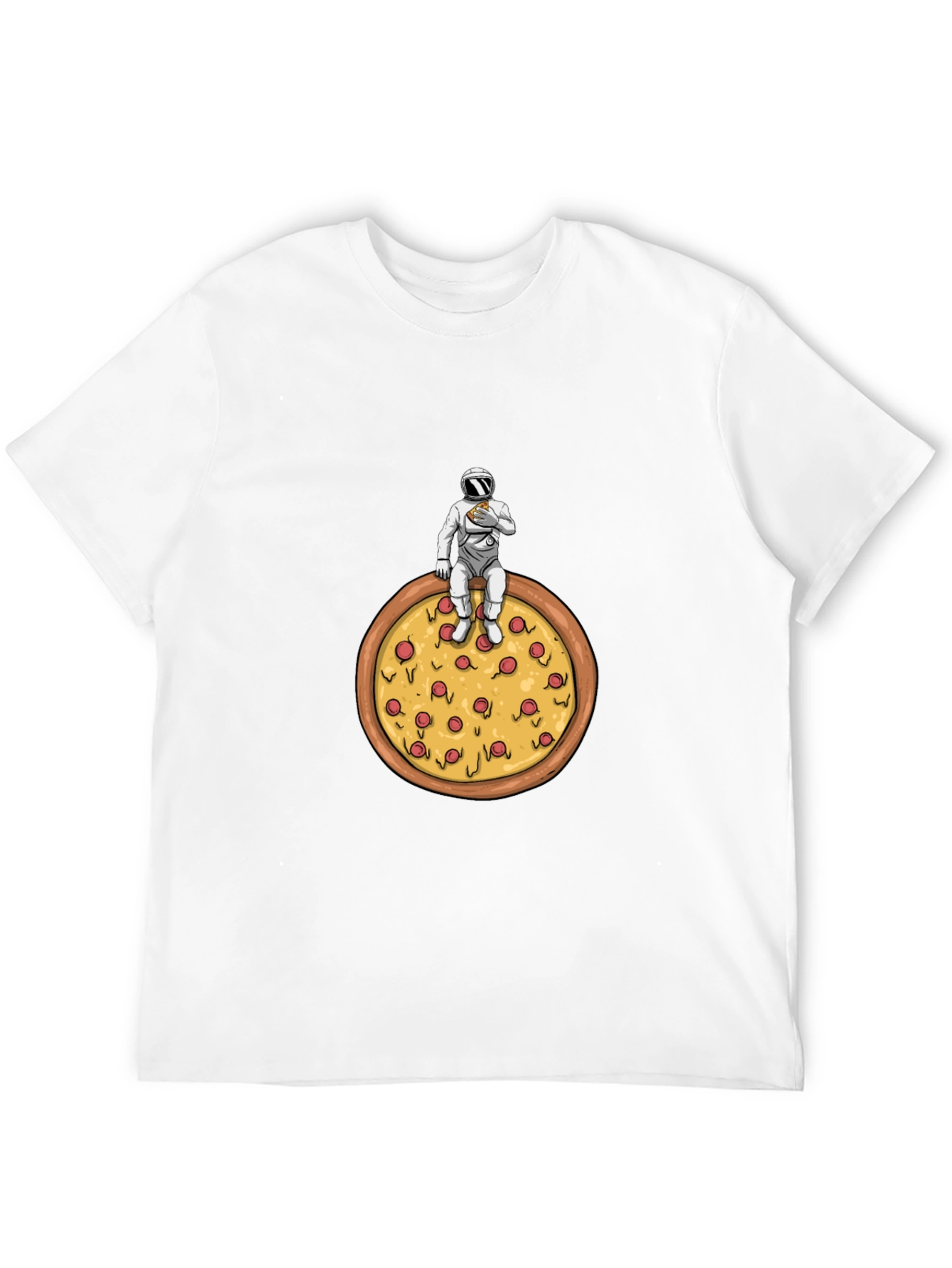 Astronaut Pizza T-Shirt - Space Foodie