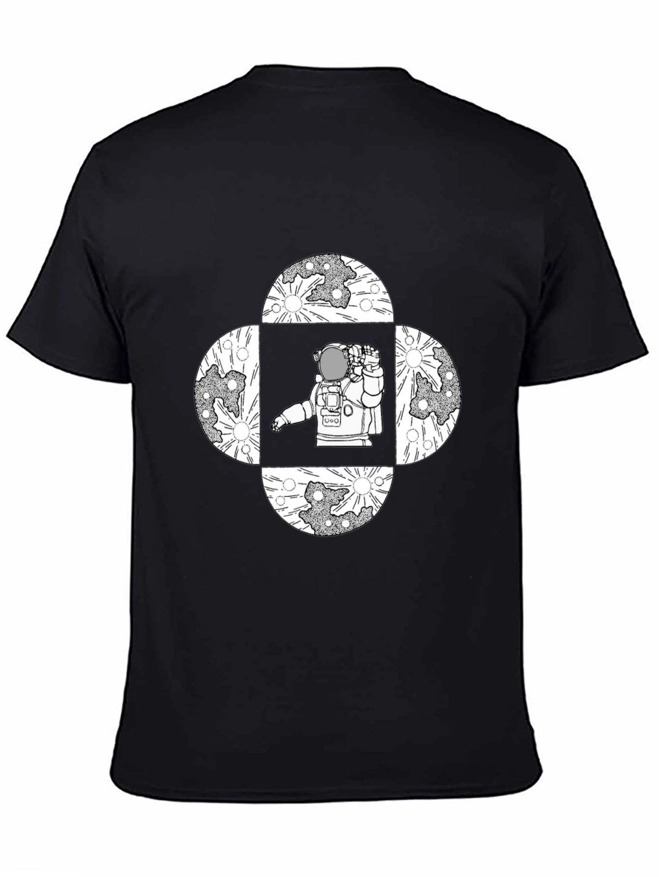 Astronaut Moon T-Shirt - Space Graphic Tee