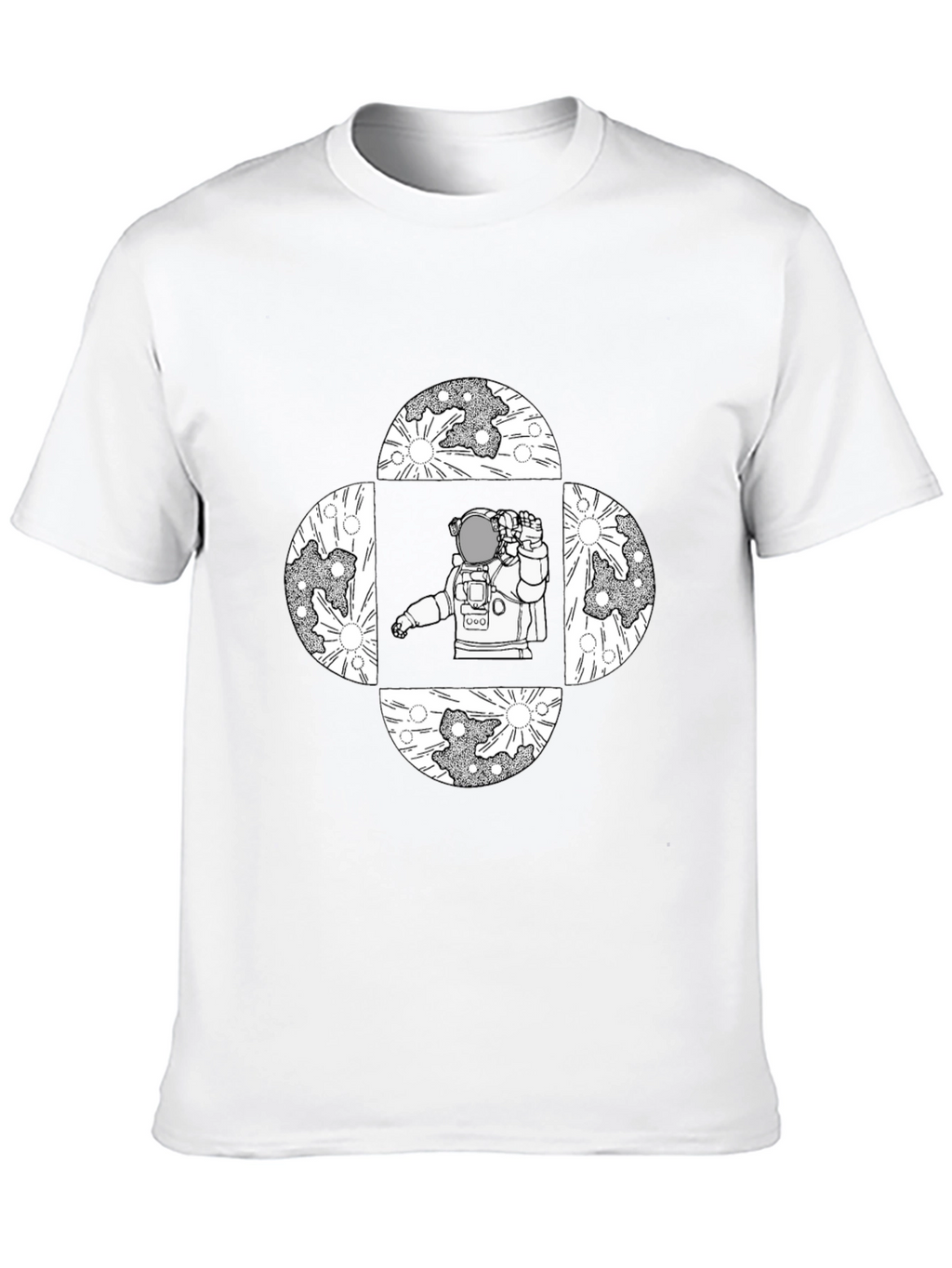 Astronaut Moon T-Shirt - Space Graphic Tee