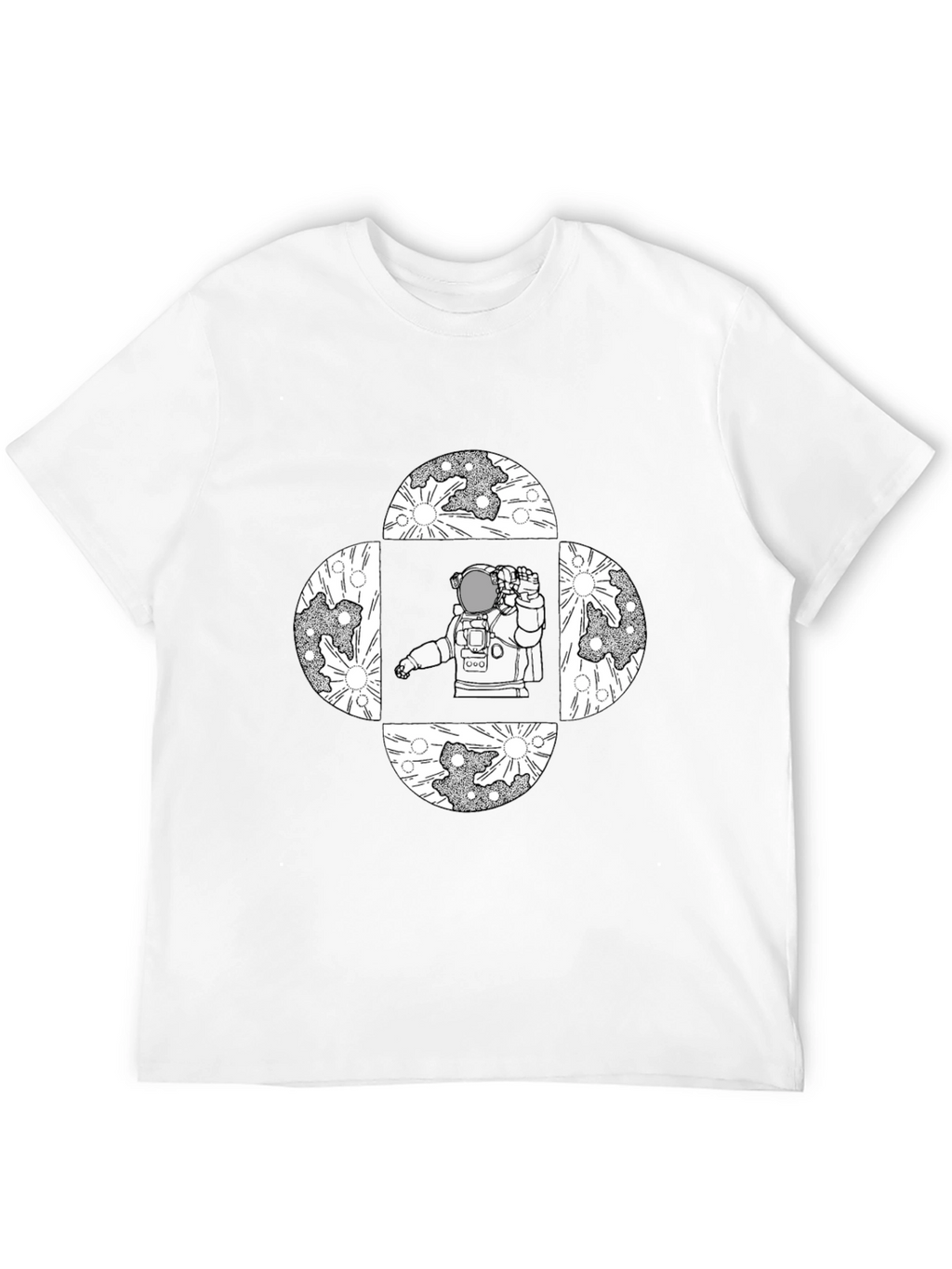 Astronaut Moon T-Shirt - Space Graphic Tee