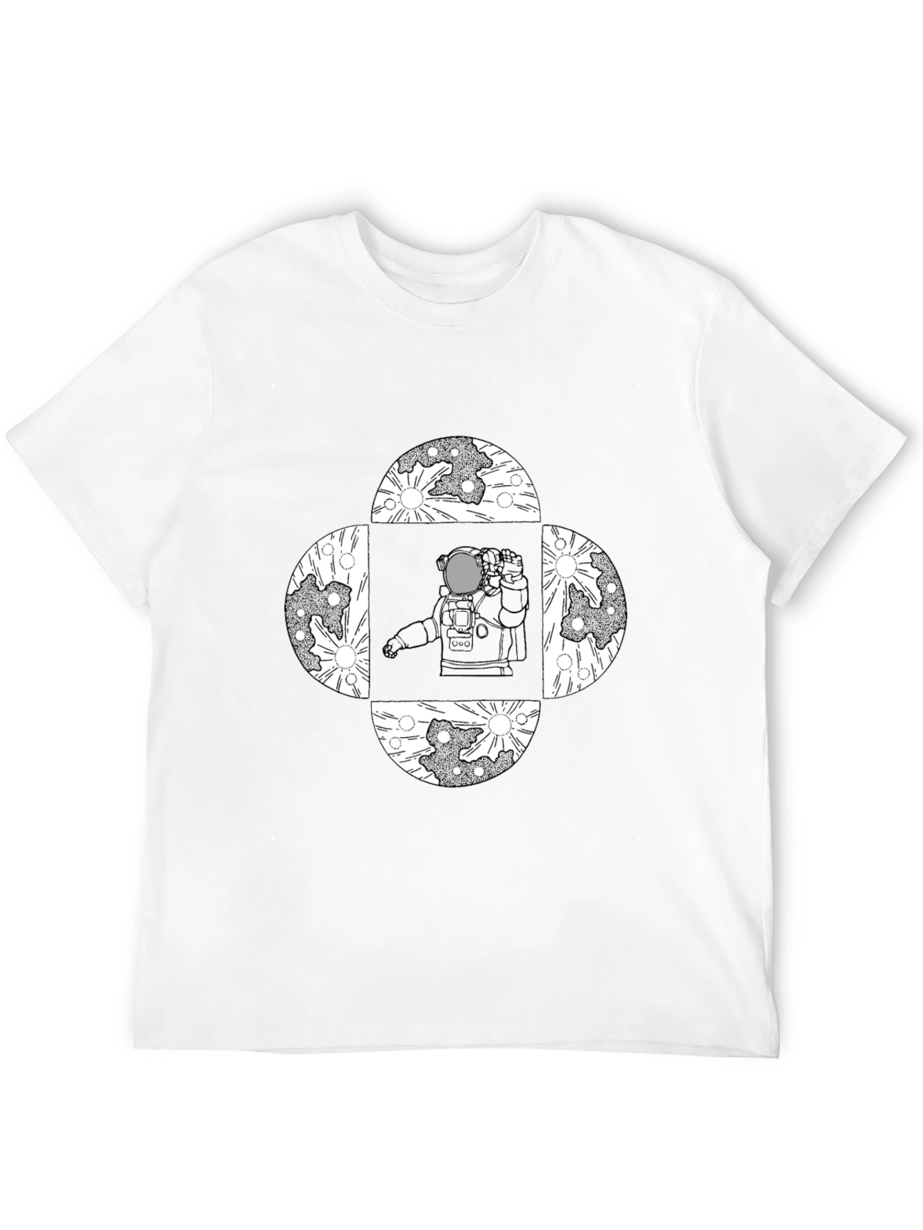 Astronaut Moon T-Shirt - Space Graphic Tee