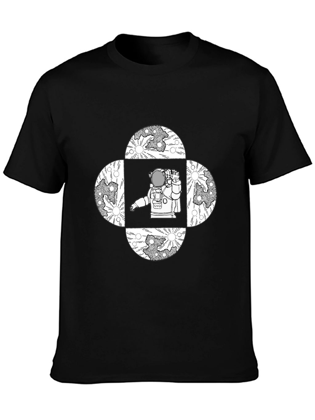 Astronaut Moon T-Shirt - Space Graphic Tee