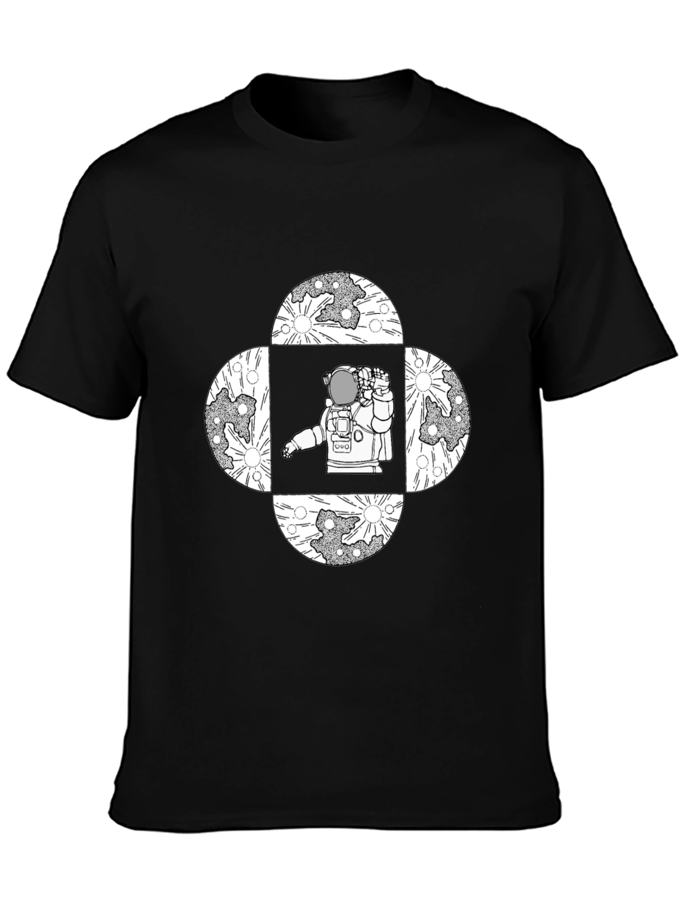 Astronaut Moon T-Shirt - Space Graphic Tee