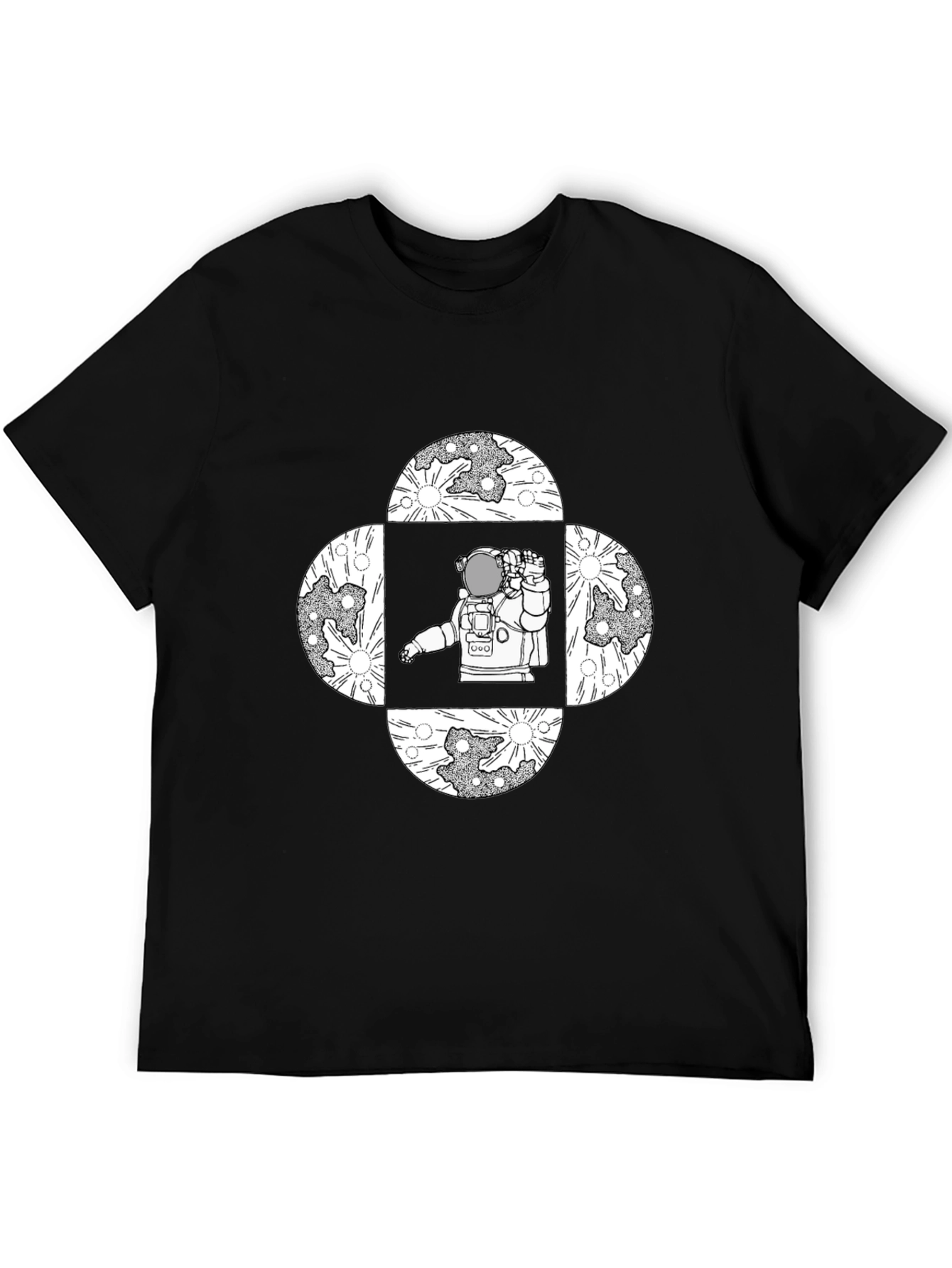 Astronaut Moon T-Shirt - Space Graphic Tee