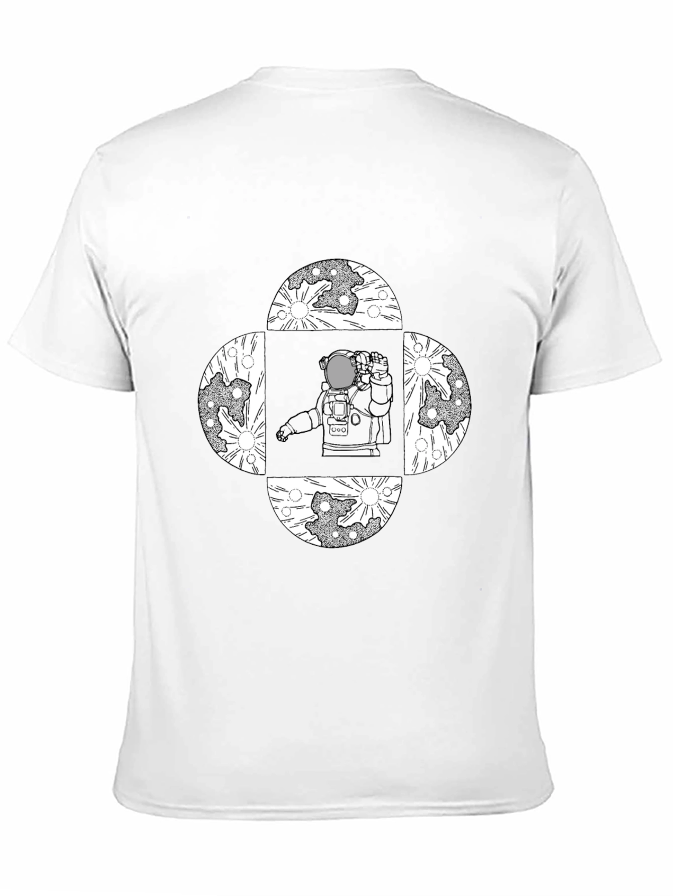 Astronaut Moon T-Shirt - Space Graphic Tee