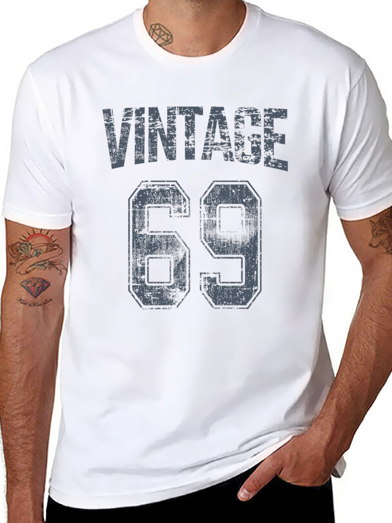 Vintage 69 Graphic Tee - Retro Birthday T-Shirt