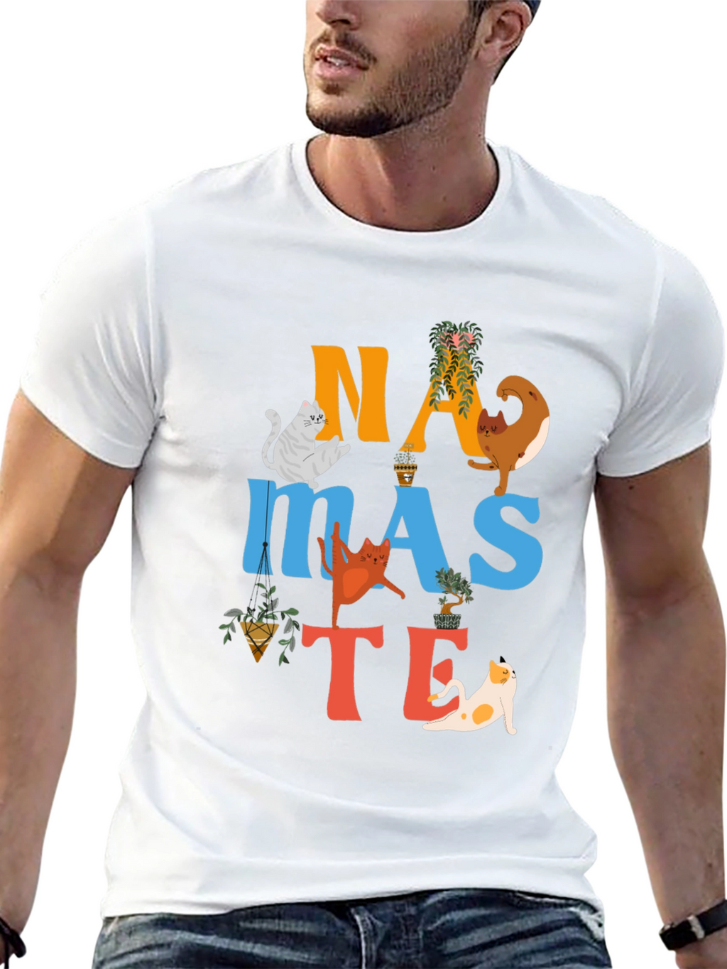 Namaste Cats Yoga T-Shirt
