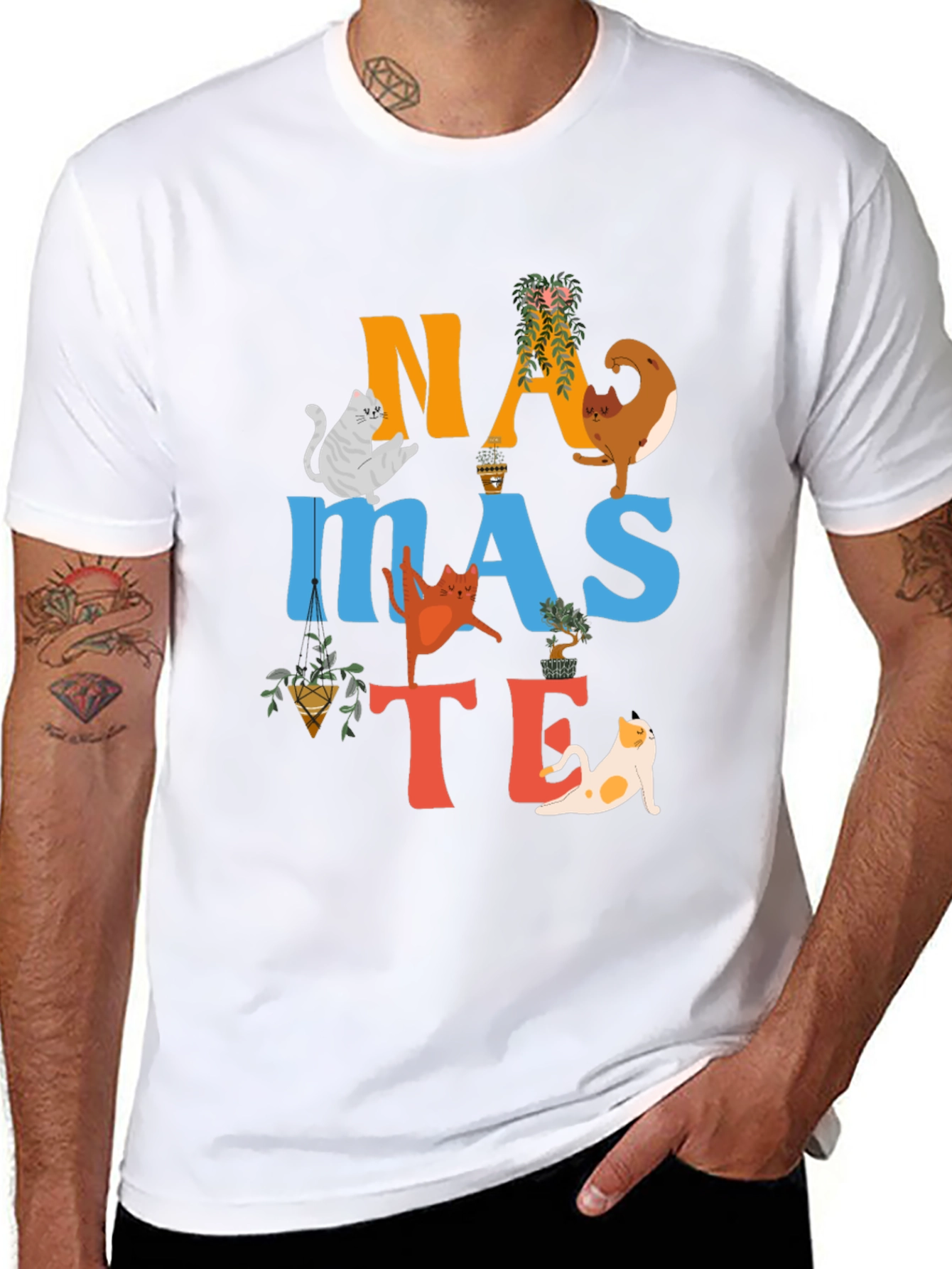 Namaste Cats Yoga T-Shirt