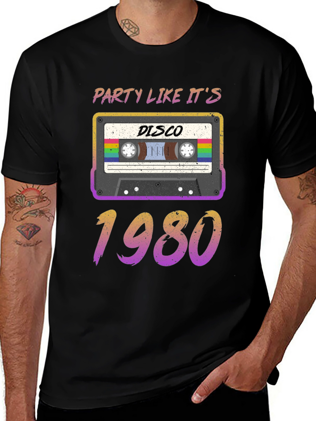 Retro Party Like Its 1980s Disco Cassette T-Shirt