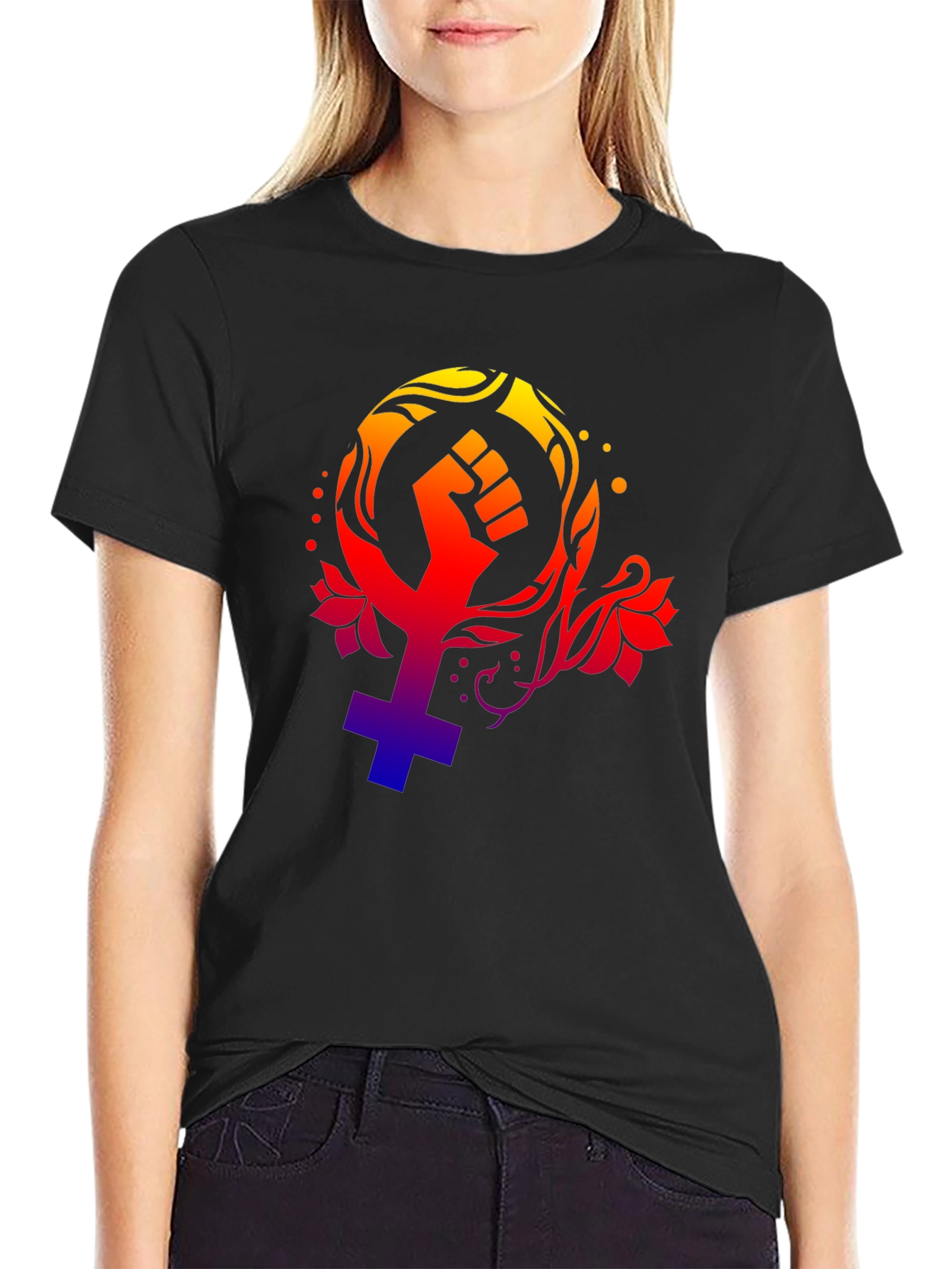 Feminist Fist Symbol T-Shirt - Empowering Design