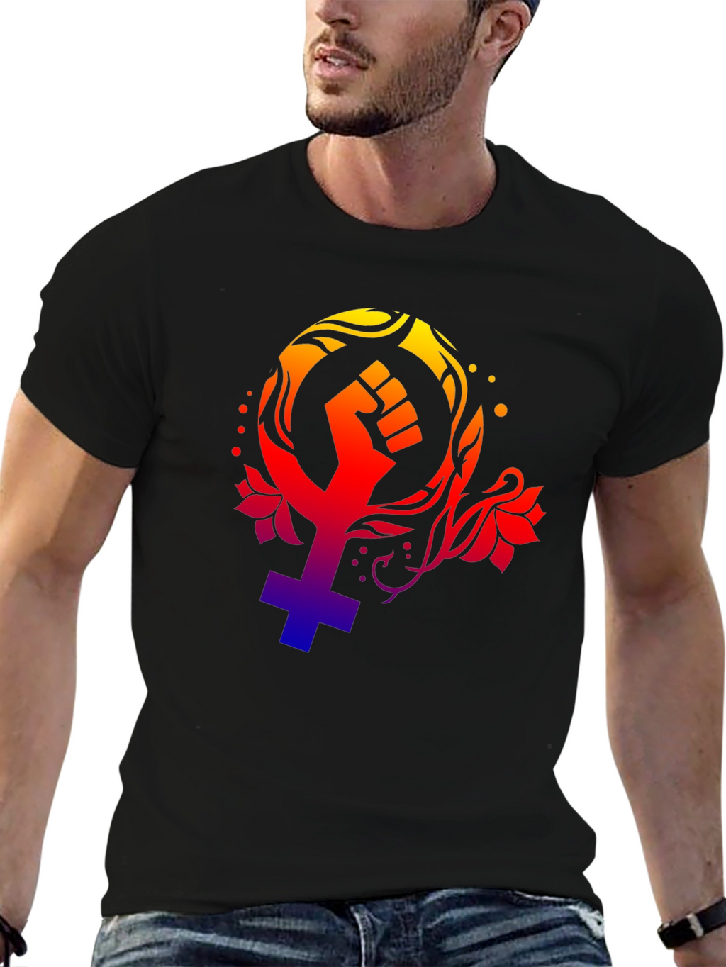 Feminist Fist Symbol T-Shirt - Empowering Design