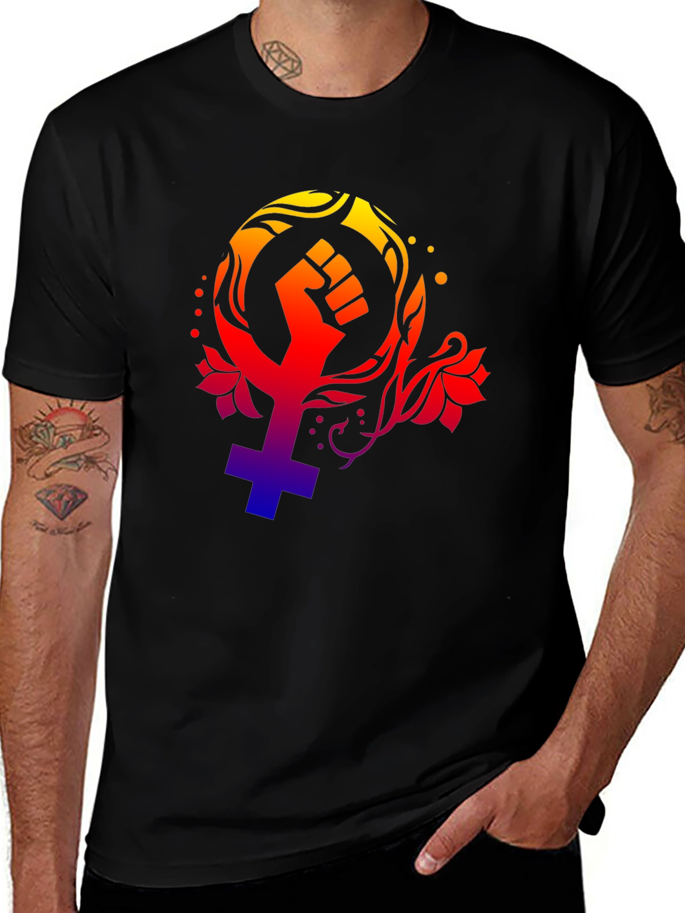 Feminist Fist Symbol T-Shirt - Empowering Design