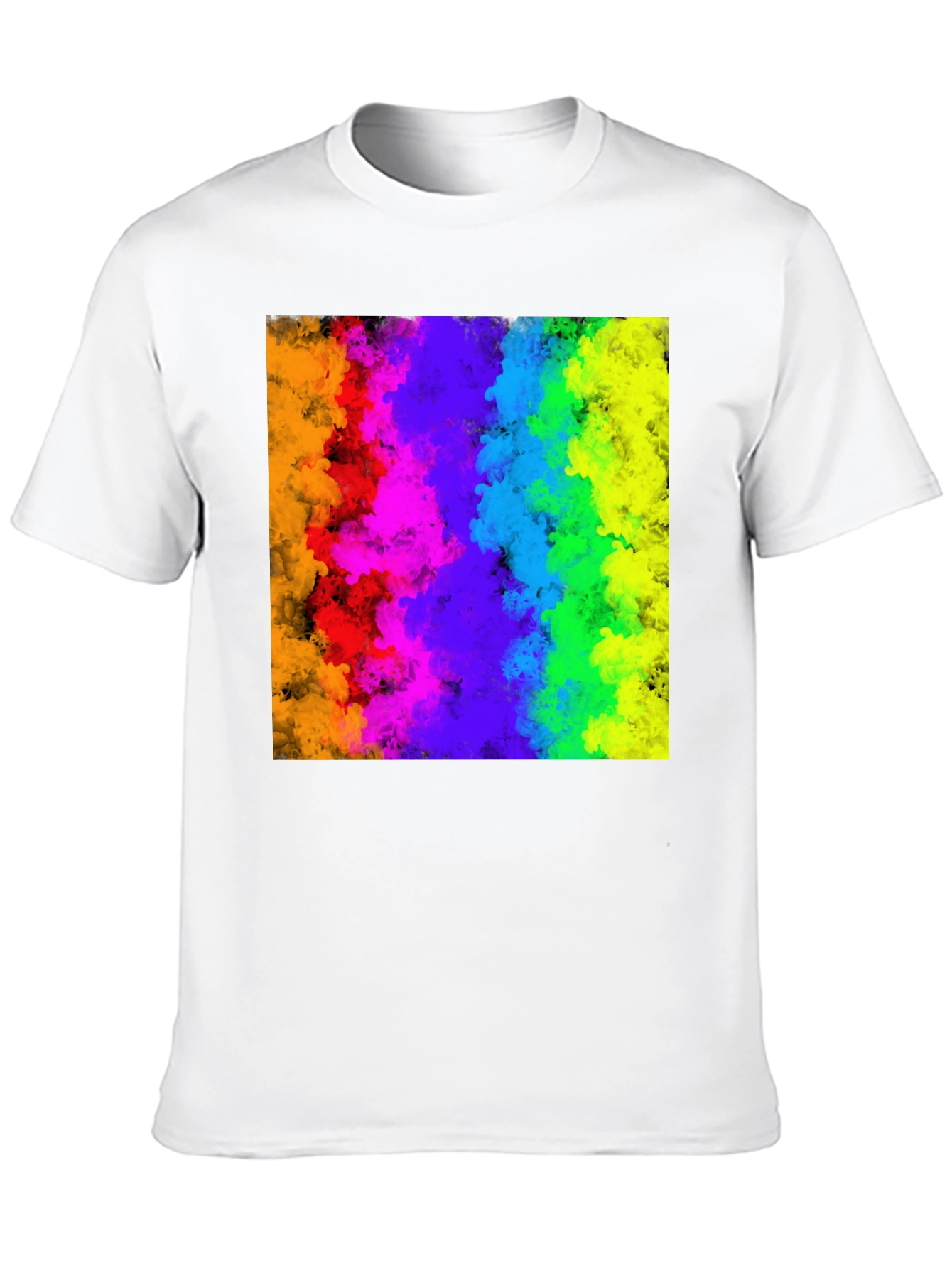 Rainbow Cloud Graphic Black T-Shirt